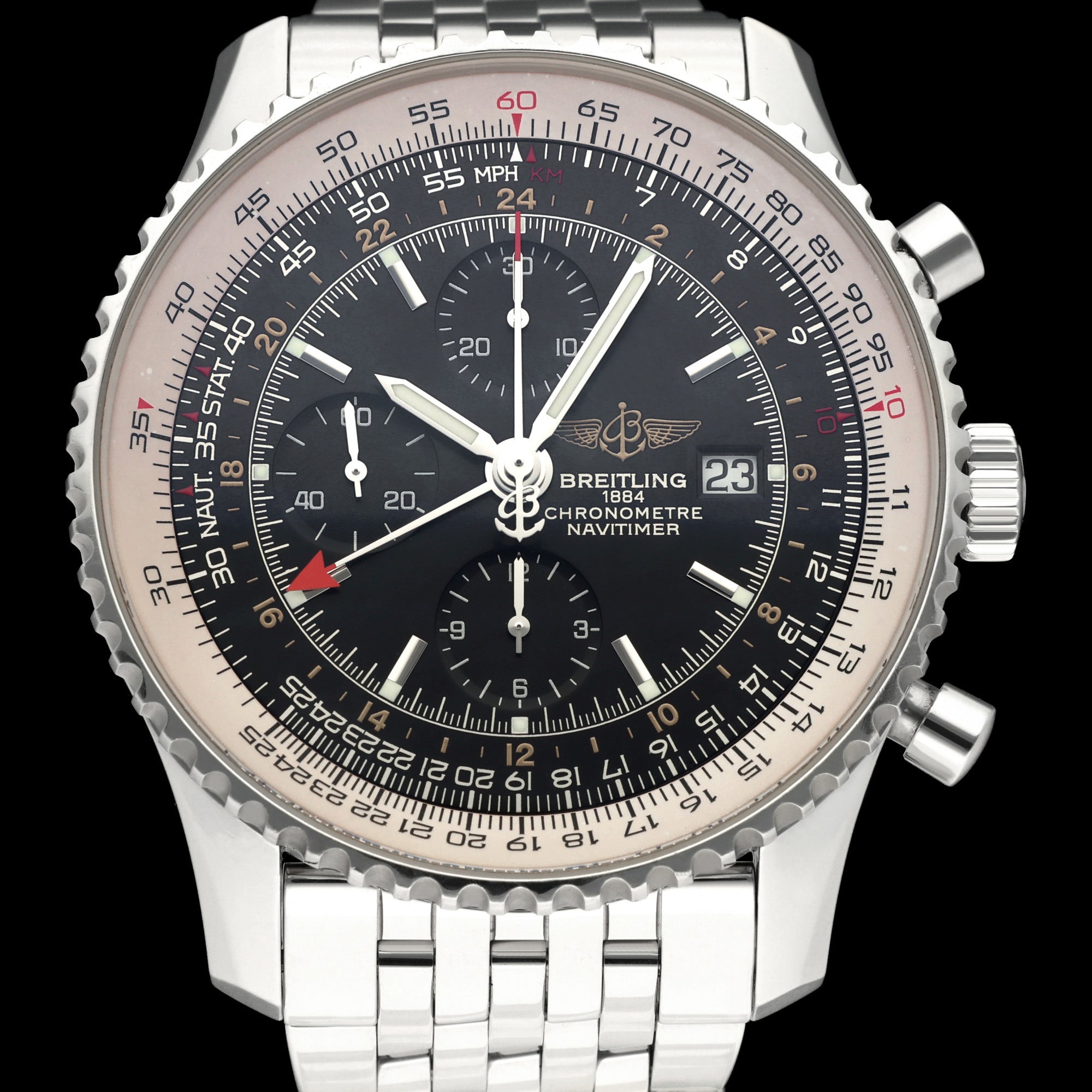 Breitling Navitimer World A24322- 2012 - Breitling horloge - Breitling kopen - Breitling heren horloge - Trophies Watches