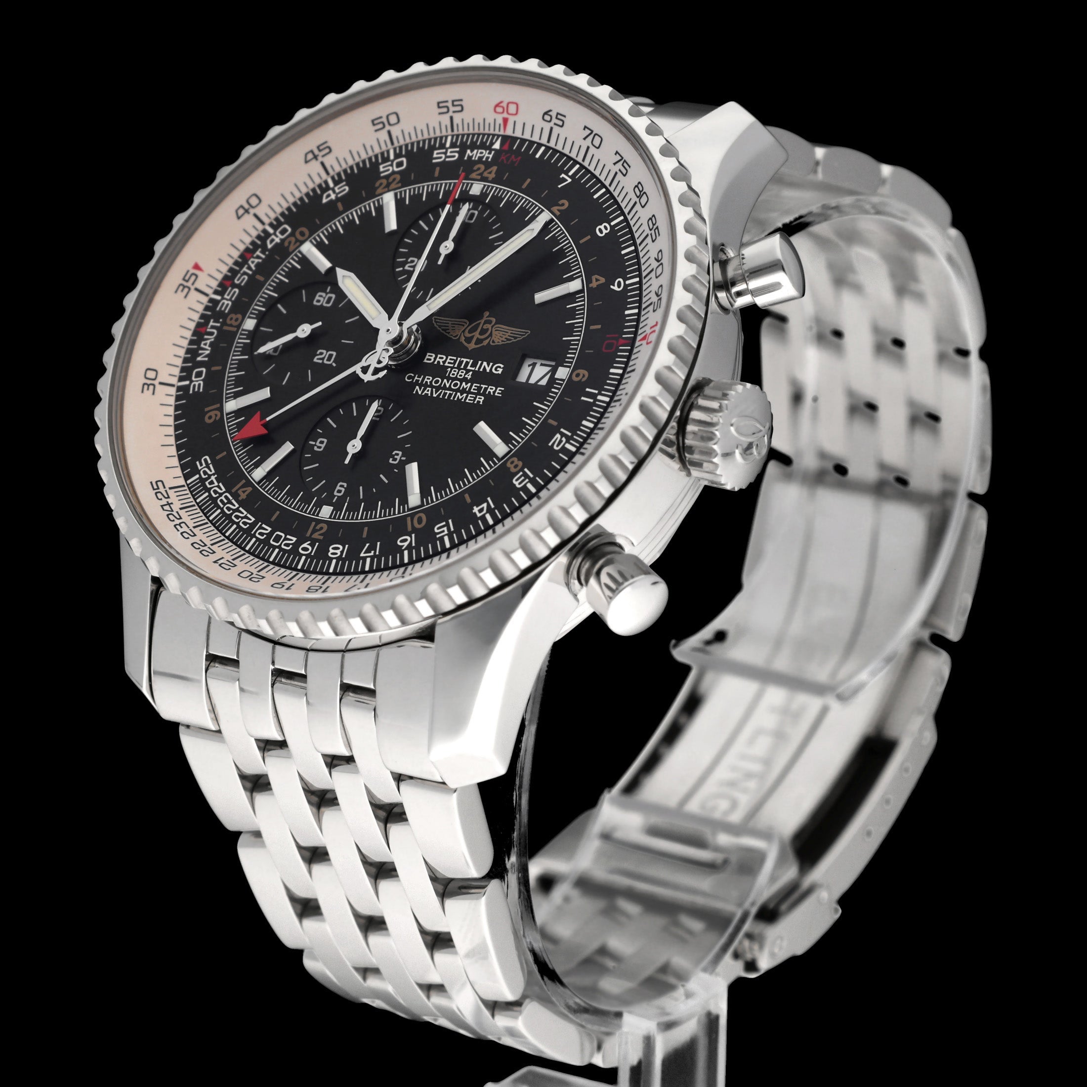 Breitling Navitimer World A24322- 2015 - Breitling horloge - Breitling kopen - Breitling heren horloge - Trophies Watches