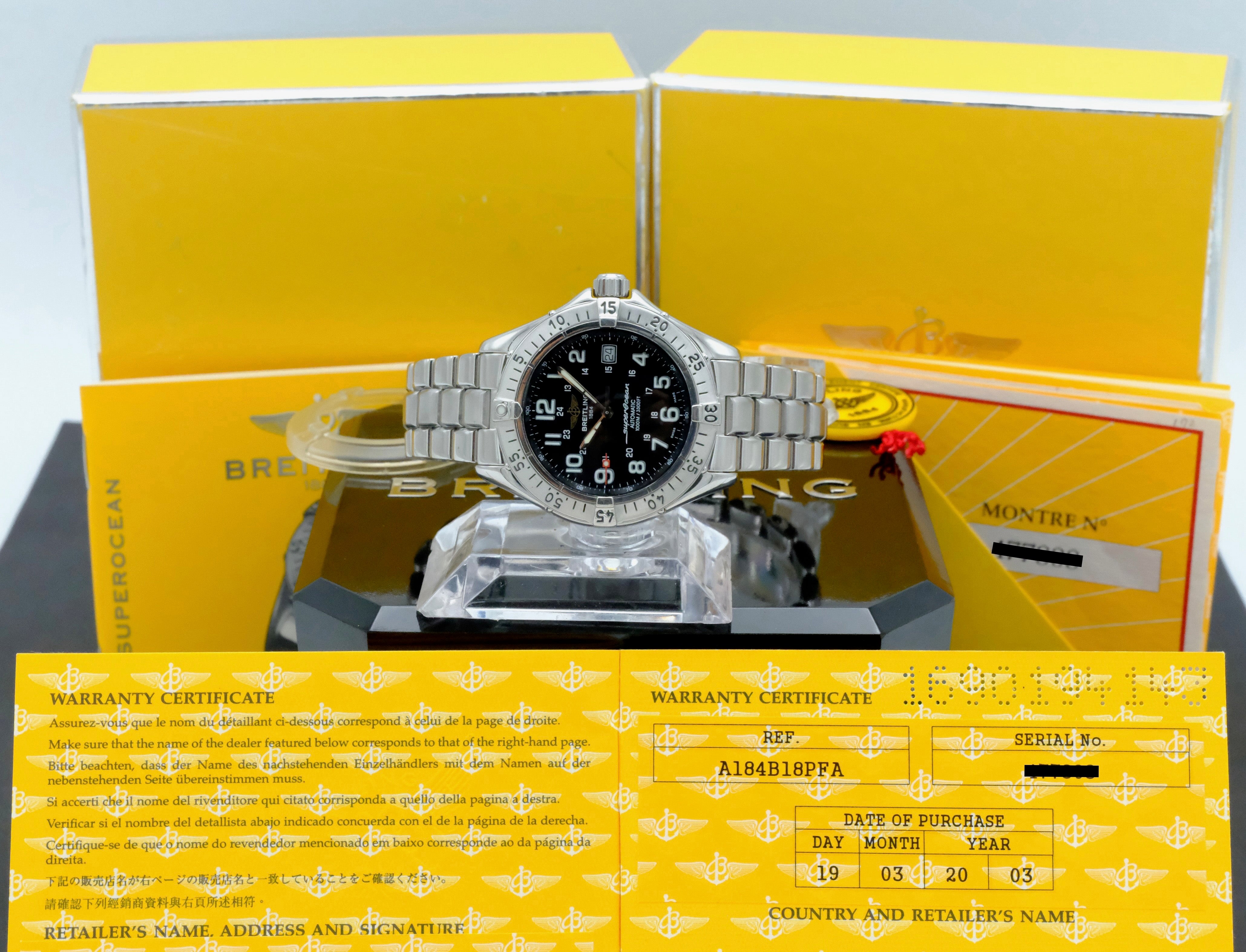 Breitling Superocean A17340 - 2003 - Breitling horloge - Breitling kopen - Breitling heren horloge - Trophies Watches