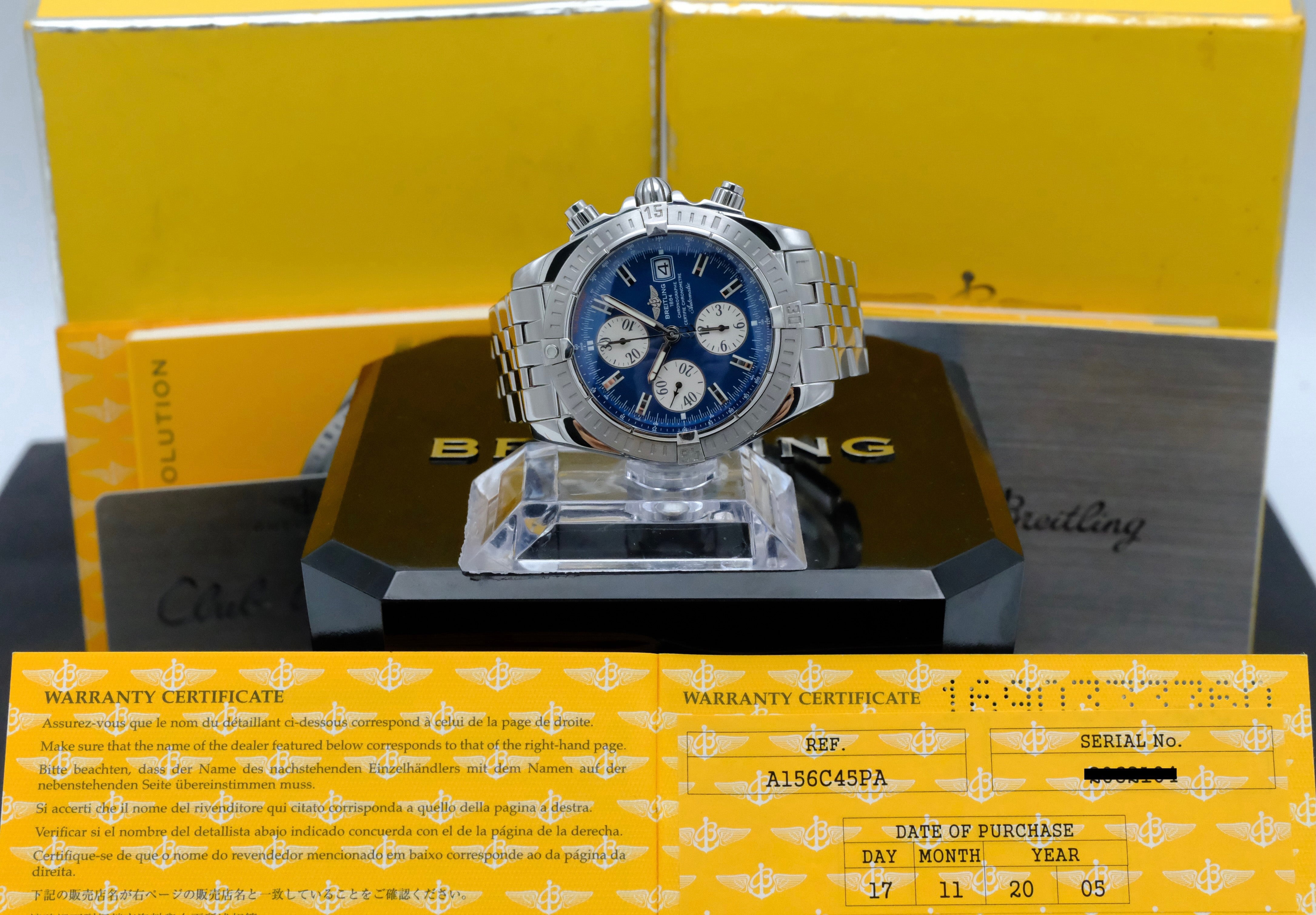 Breitling Chronomat A13356 - 2005 - Breitling horloge - Breitling kopen - Breitling heren horloge - Trophies Watches