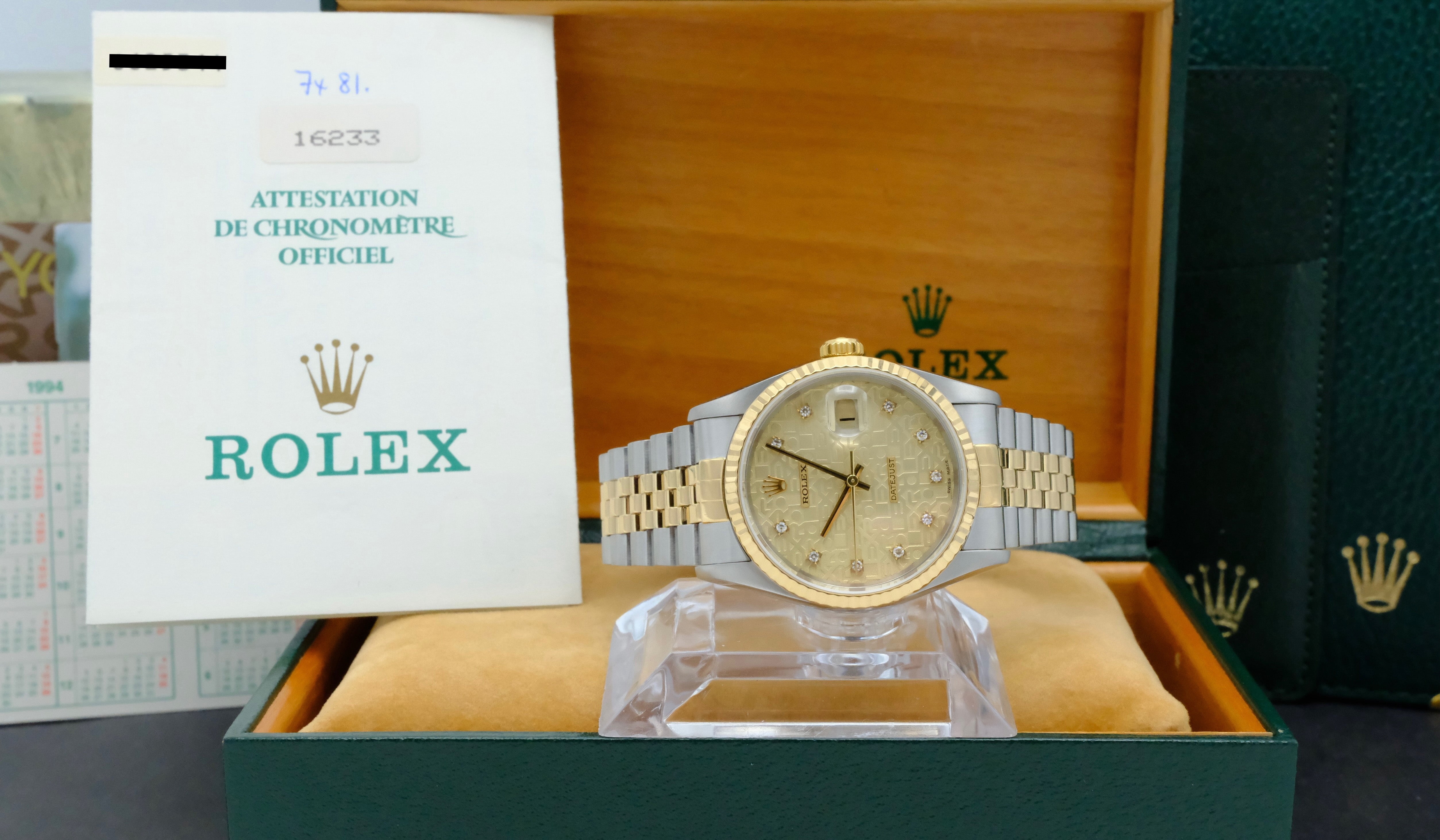 Rolex Datejust 16233G - 1994 - Rolex horloge - Rolex kopen - Rolex heren horloge - Trophies Watches