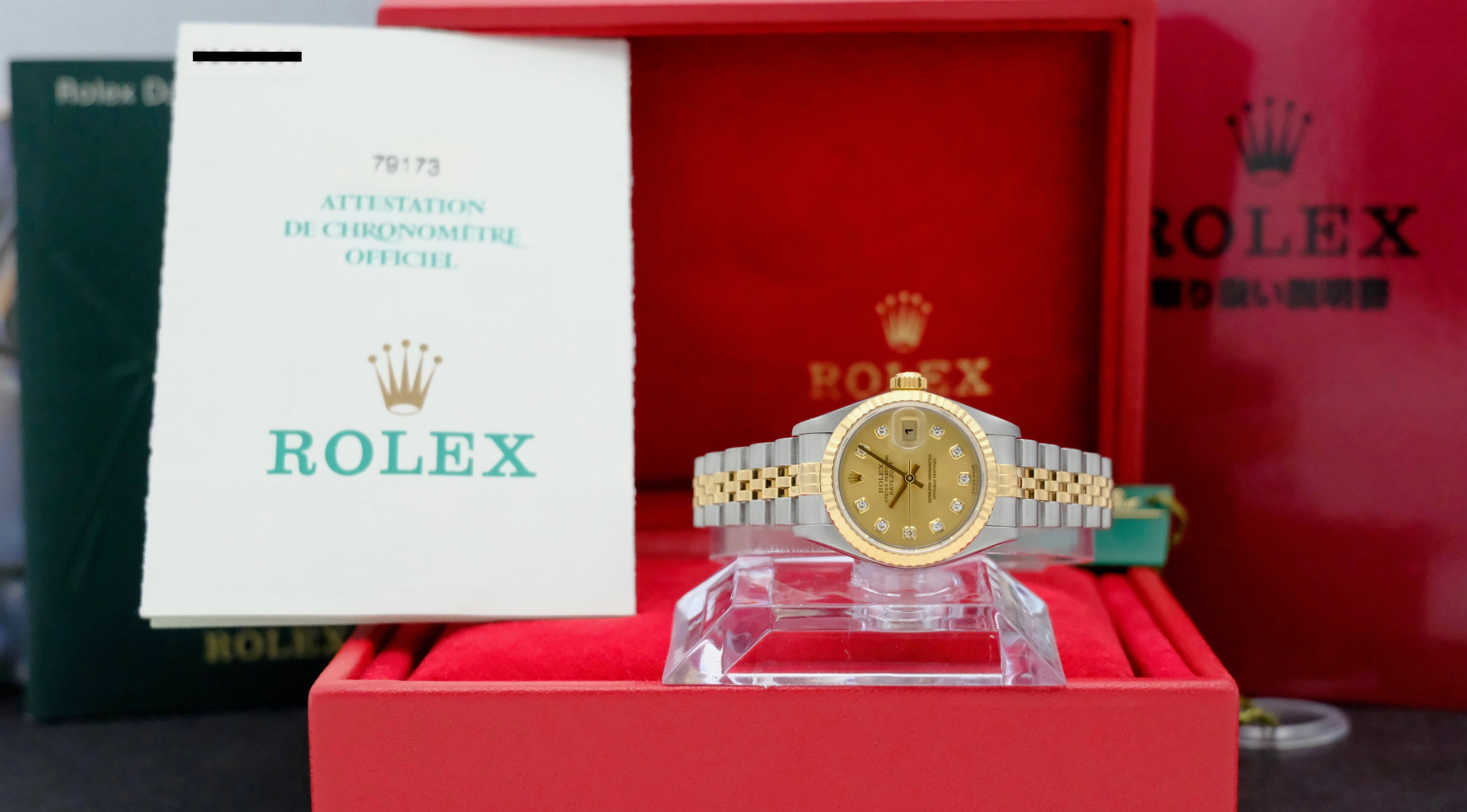 Rolex Lady-Datejust 79173G - 2002 - Rolex horloge - Rolex kopen - Rolex dames horloge - Trophies Watches