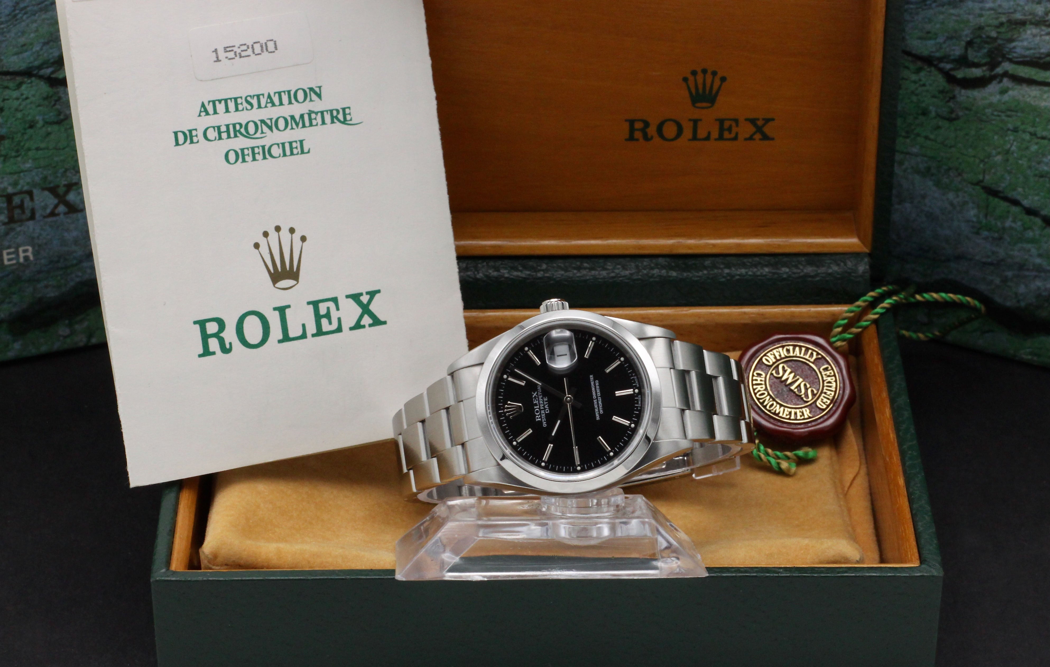 Rolex Oyster Perpetual Date 15200 - 1996 - Rolex horloge - Rolex kopen - Rolex heren horloge - Trophies Watches