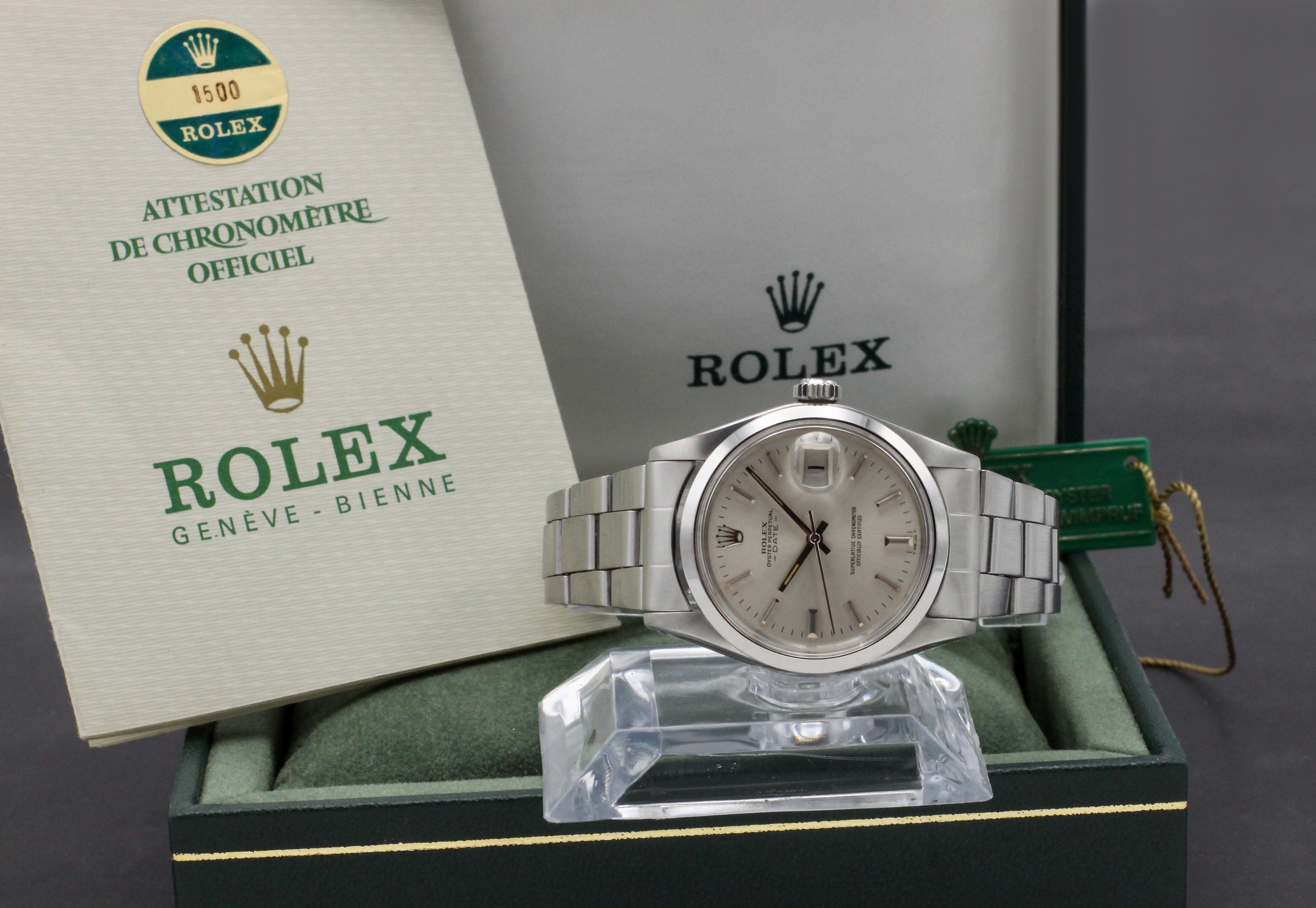 Rolex Oyster Perpetual Date 1500 - 1976 - Rolex horloge - Rolex kopen - Rolex heren horloge - Trophies Watches