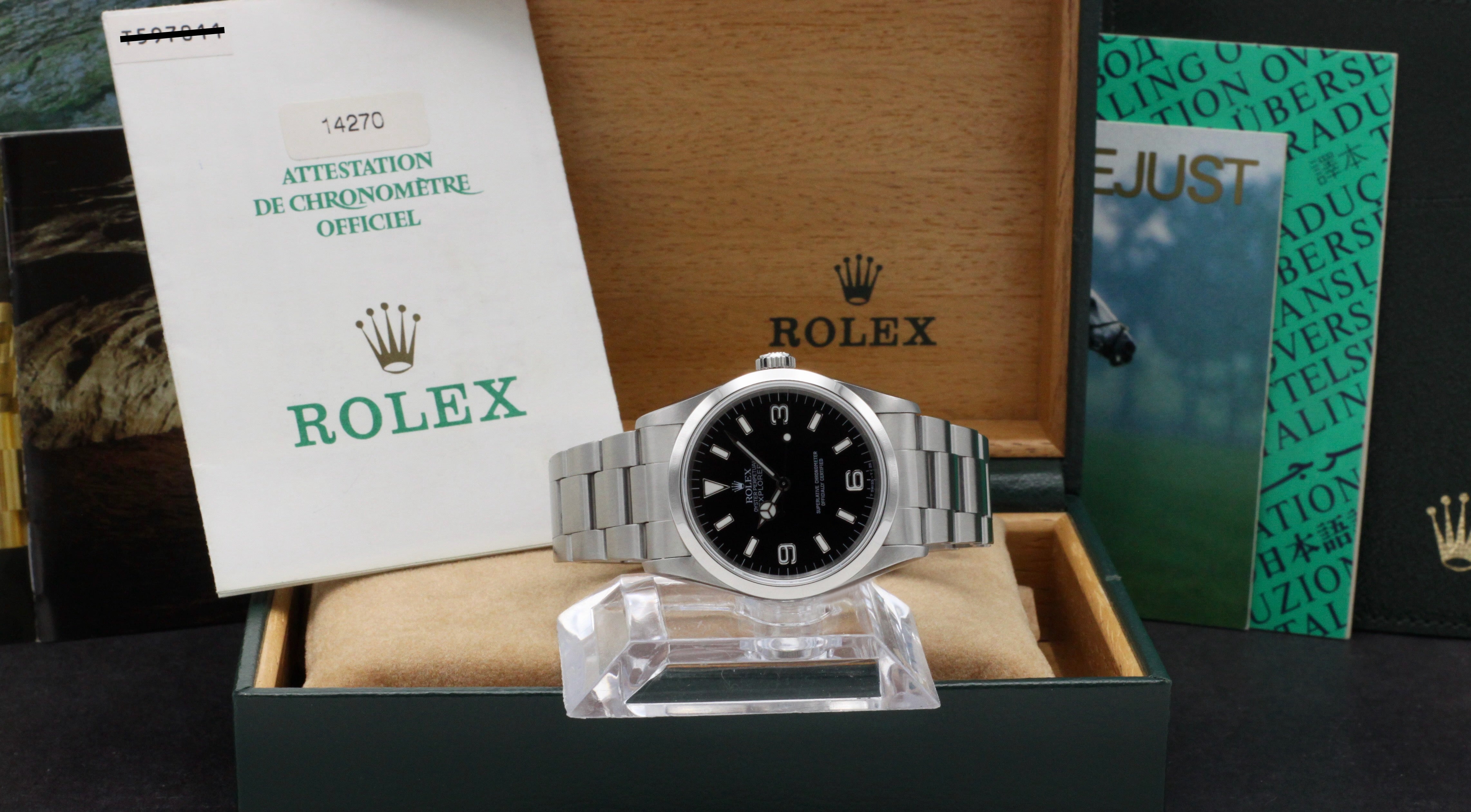 Rolex Explorer 14270 - 1996 - Rolex horloge - Rolex kopen - Rolex heren horloge - Trophies Watches