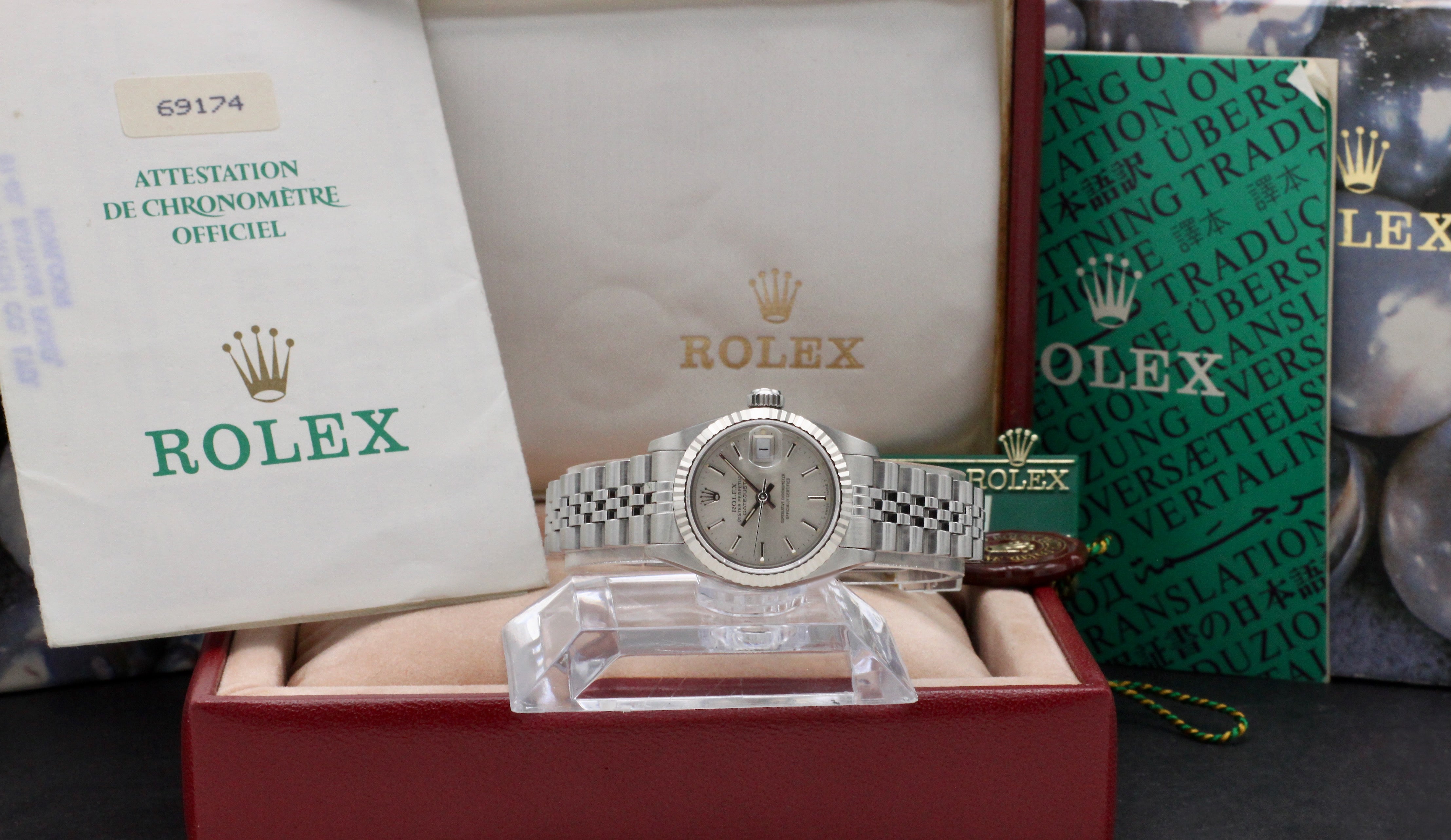 Rolex Oyster Perpetual Lady Datejust 69174 - 1988 - Rolex horloge - Rolex kopen - Rolex dames horloge - Trophies Watches