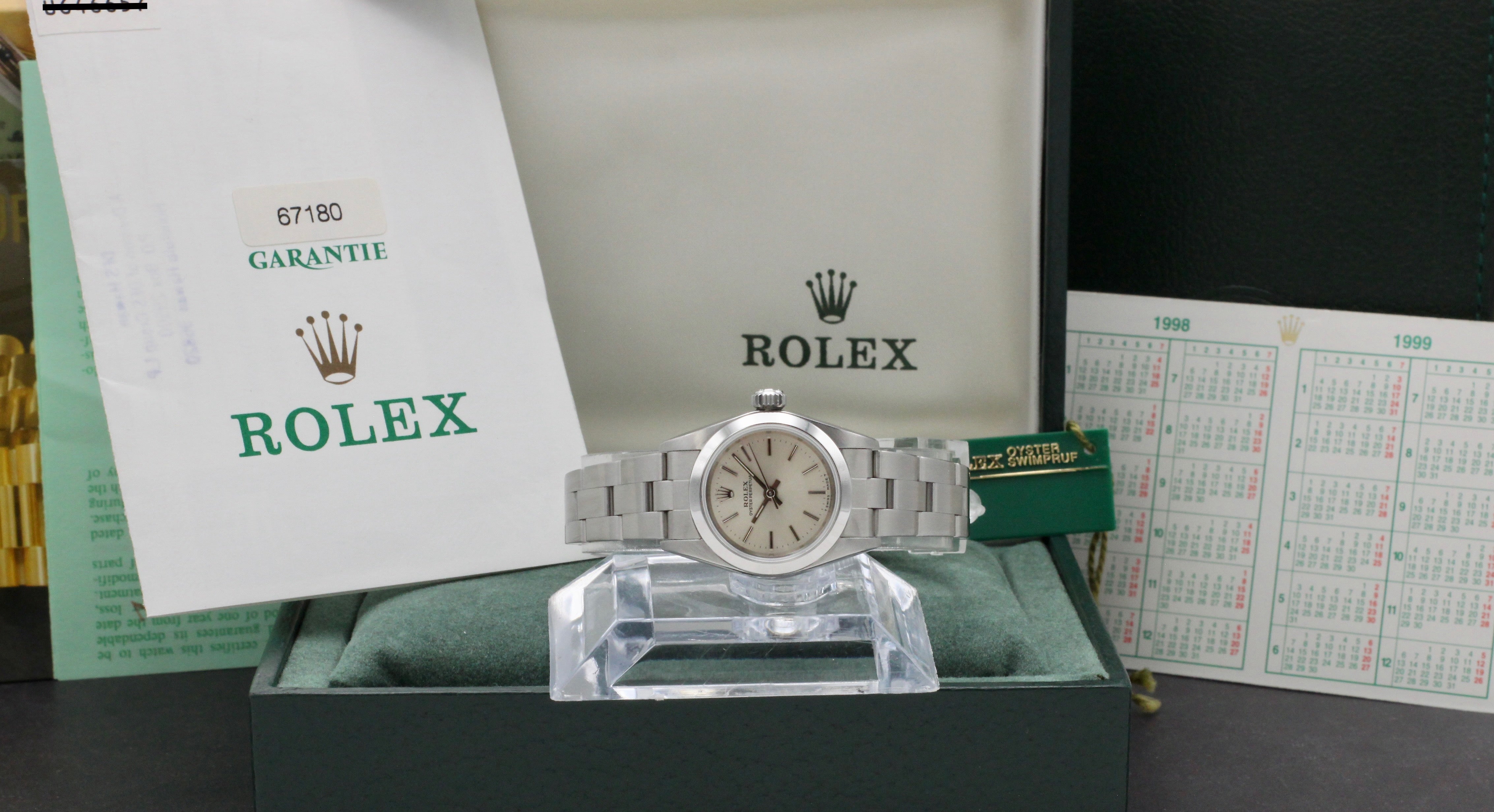 Rolex Oyster Perpetual 67180 - 1998 - Rolex horloge - Rolex kopen - Rolex dames horloge - Trophies Watches