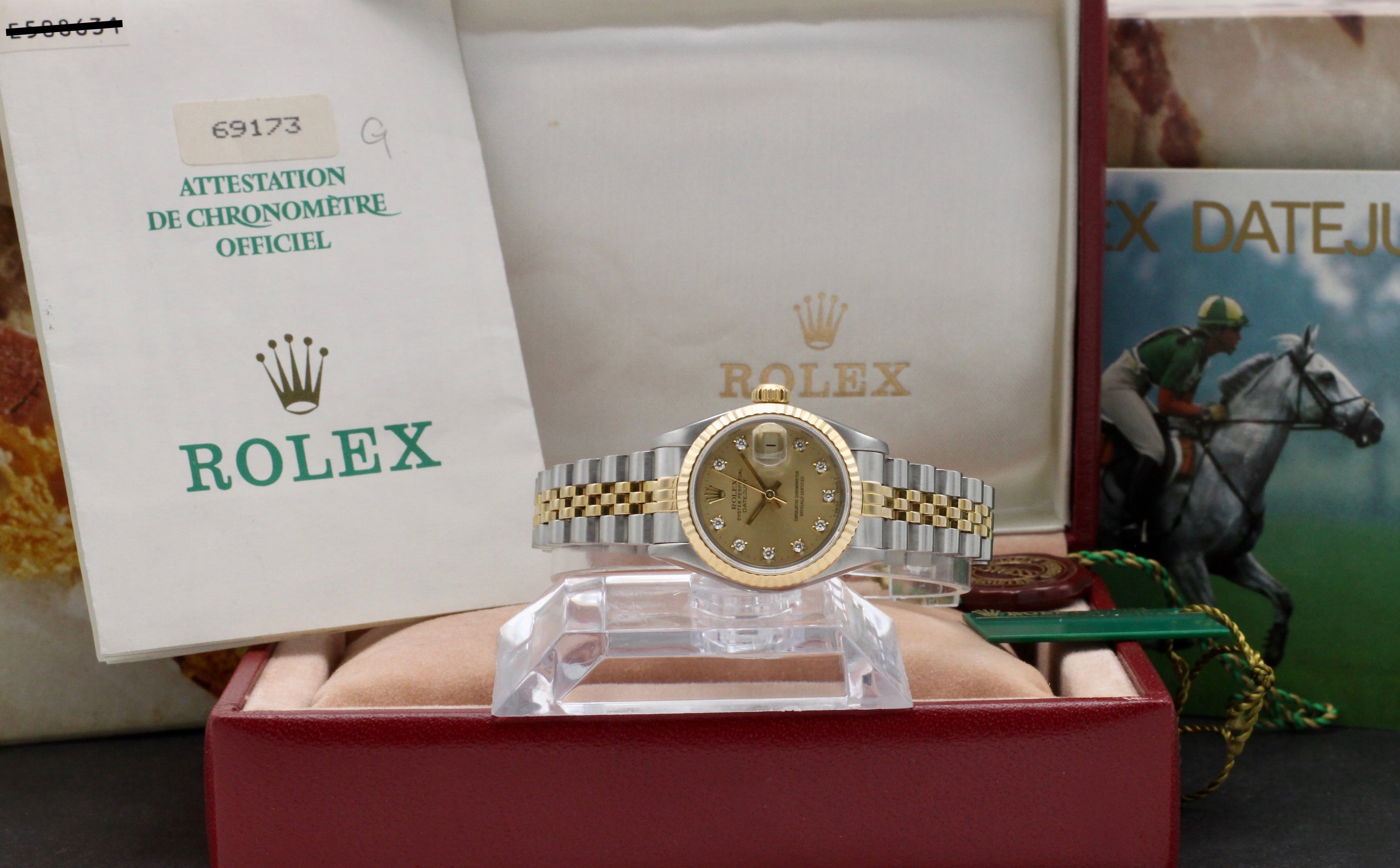 Rolex Lady-Datejust 69173G - 1991 - Rolex horloge - Rolex kopen - Rolex dames horloge - Trophies Watches