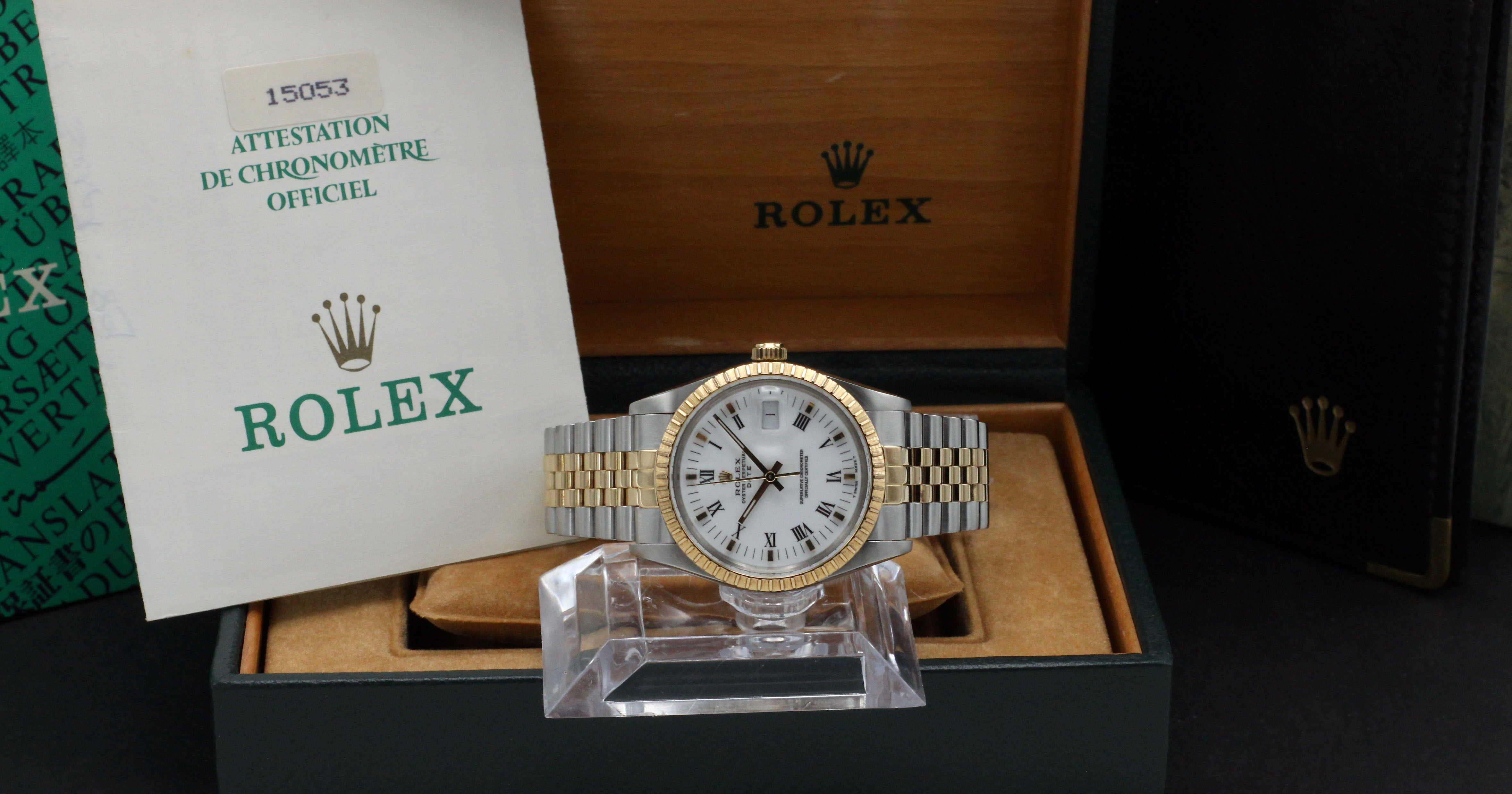Rolex Oyster Perpetual Date 15053 - 1989 - Rolex horloge - Rolex kopen - Rolex heren horloge - Trophies Watches