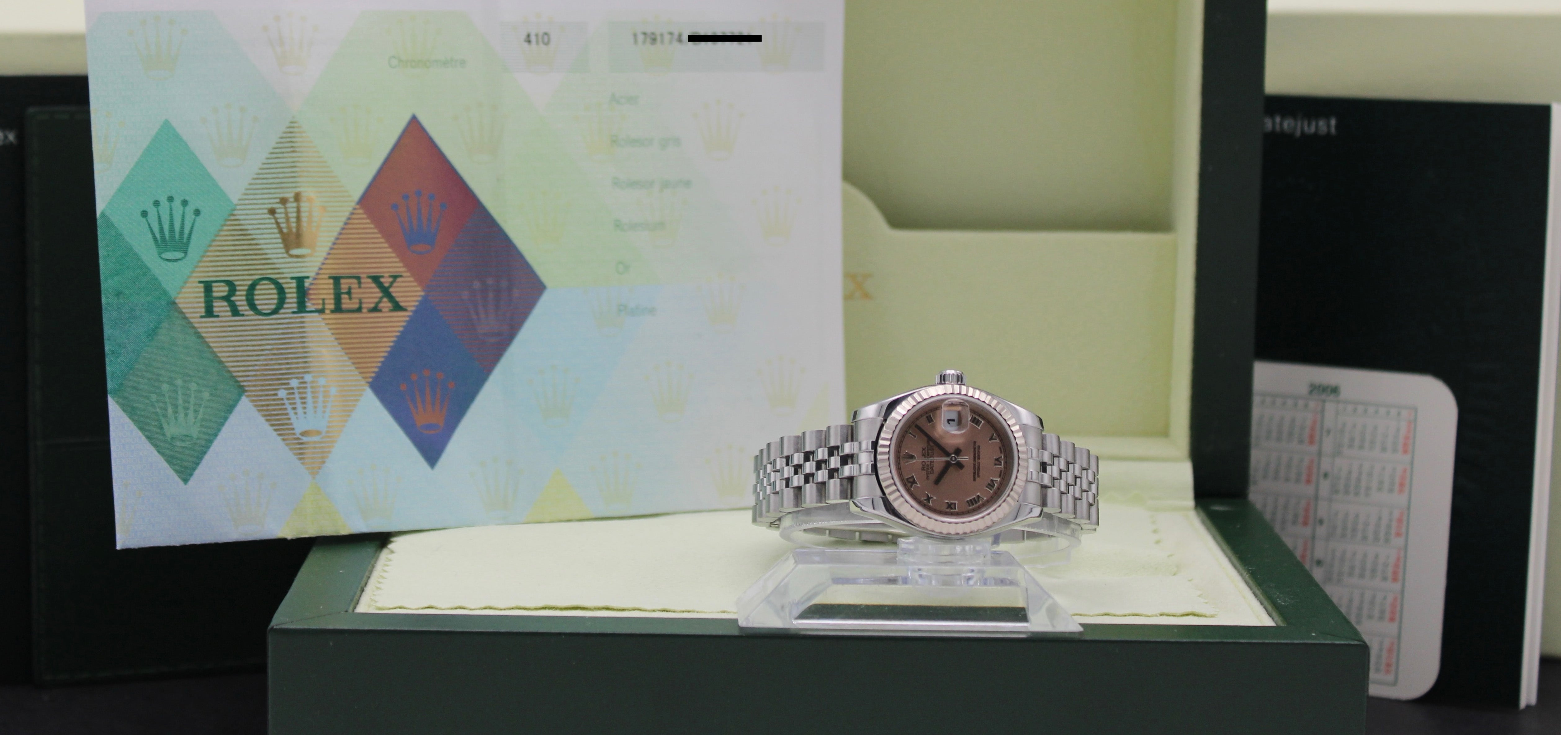 Rolex Oyster Perpetual Lady Datejust 179174 - 2006 - Rolex horloge - Rolex kopen - Rolex dames horloge - Trophies Watches