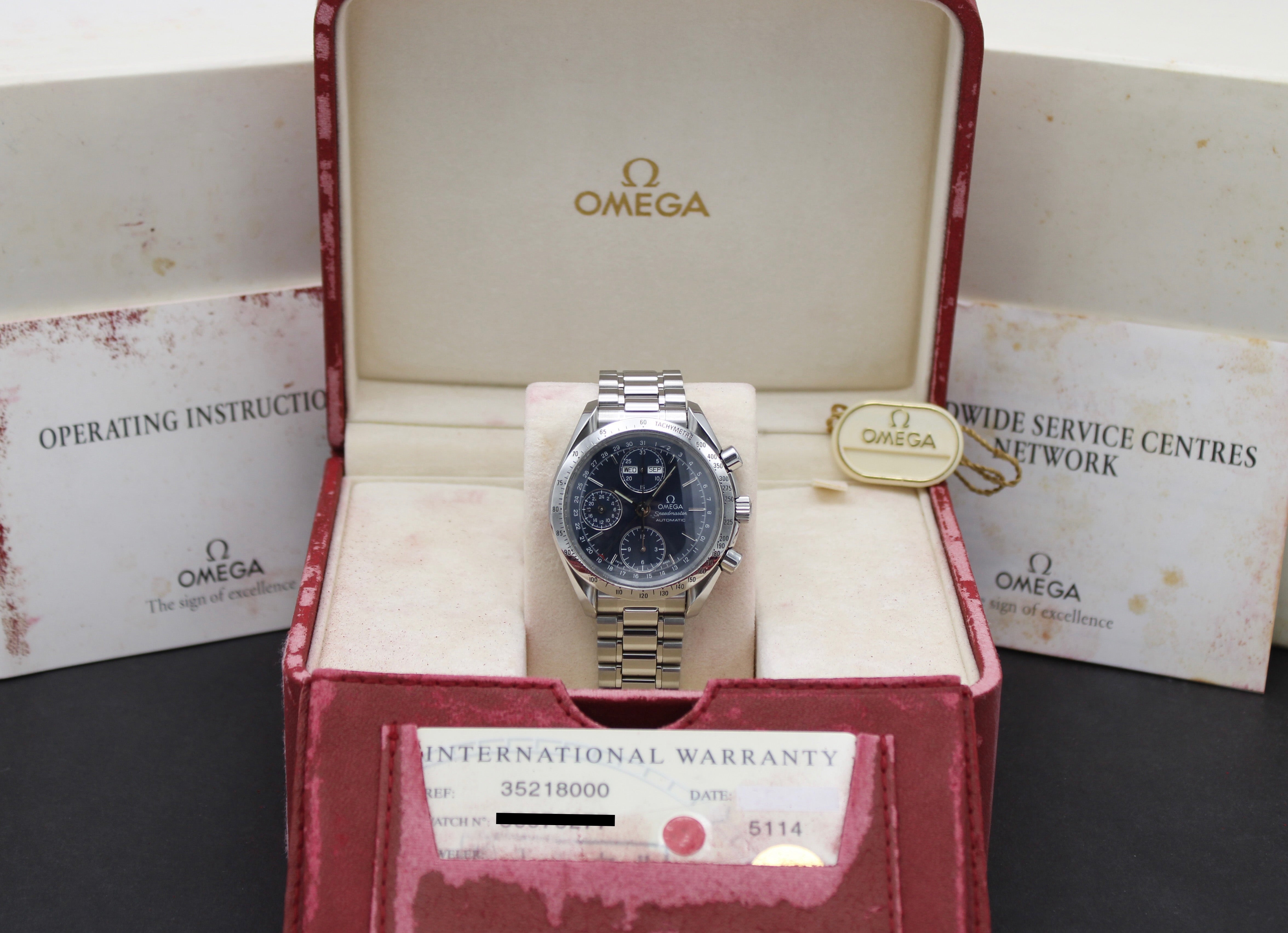 Omega Speedmaster Day Date 3521.80.00 - 1999 - Omega horloge - Omega kopen - Omega heren horloge - Trophies Watches