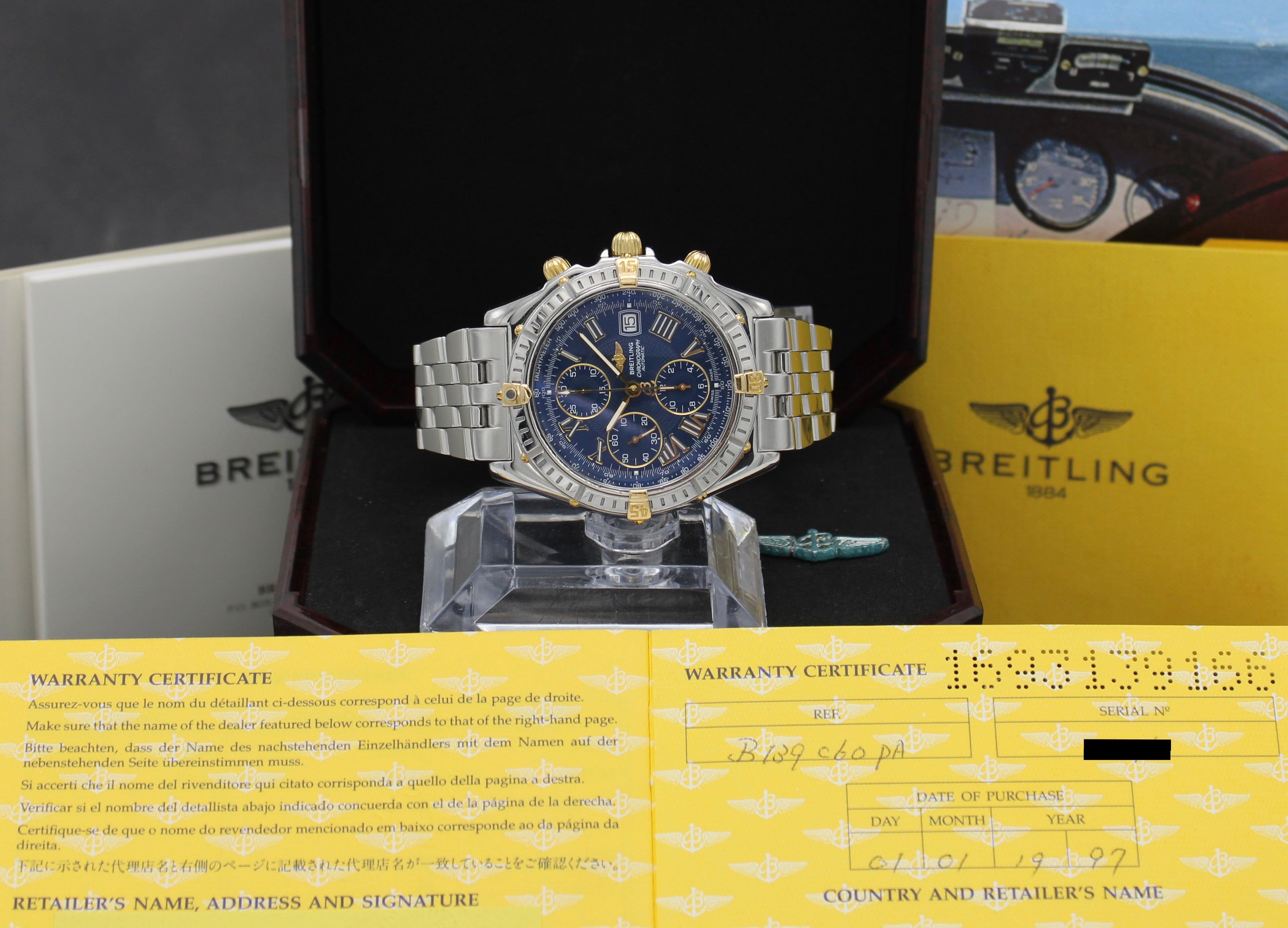 Breitling Crosswind B13055 - 1997 - Breitling horloge - Breitling kopen - Breitling heren horloge - Trophies Watches