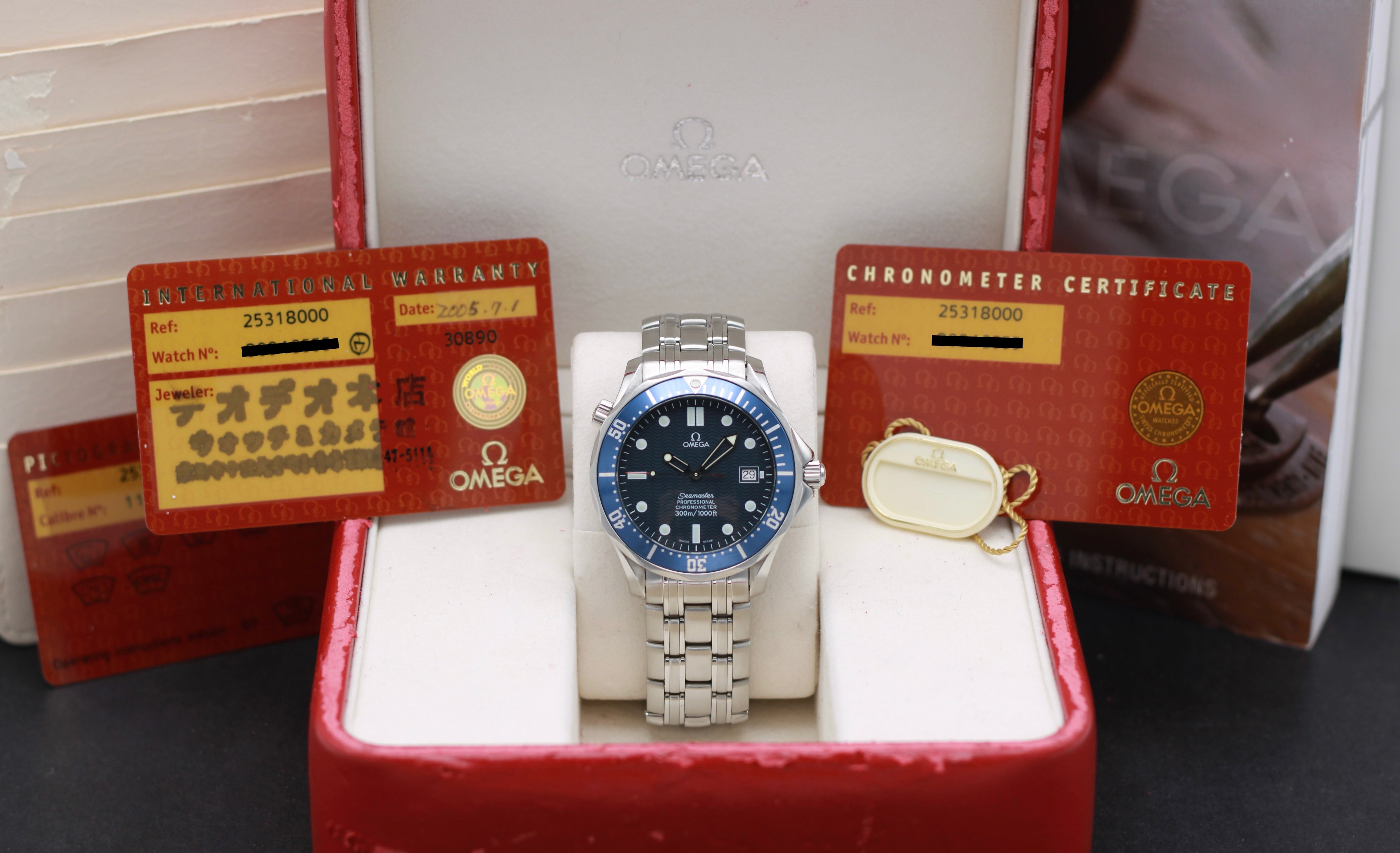 Omega Seamaster Diver 300 M 2531.80.00- 2005 - Omega horloge - Omega kopen - Omega heren horloge - Trophies Watches