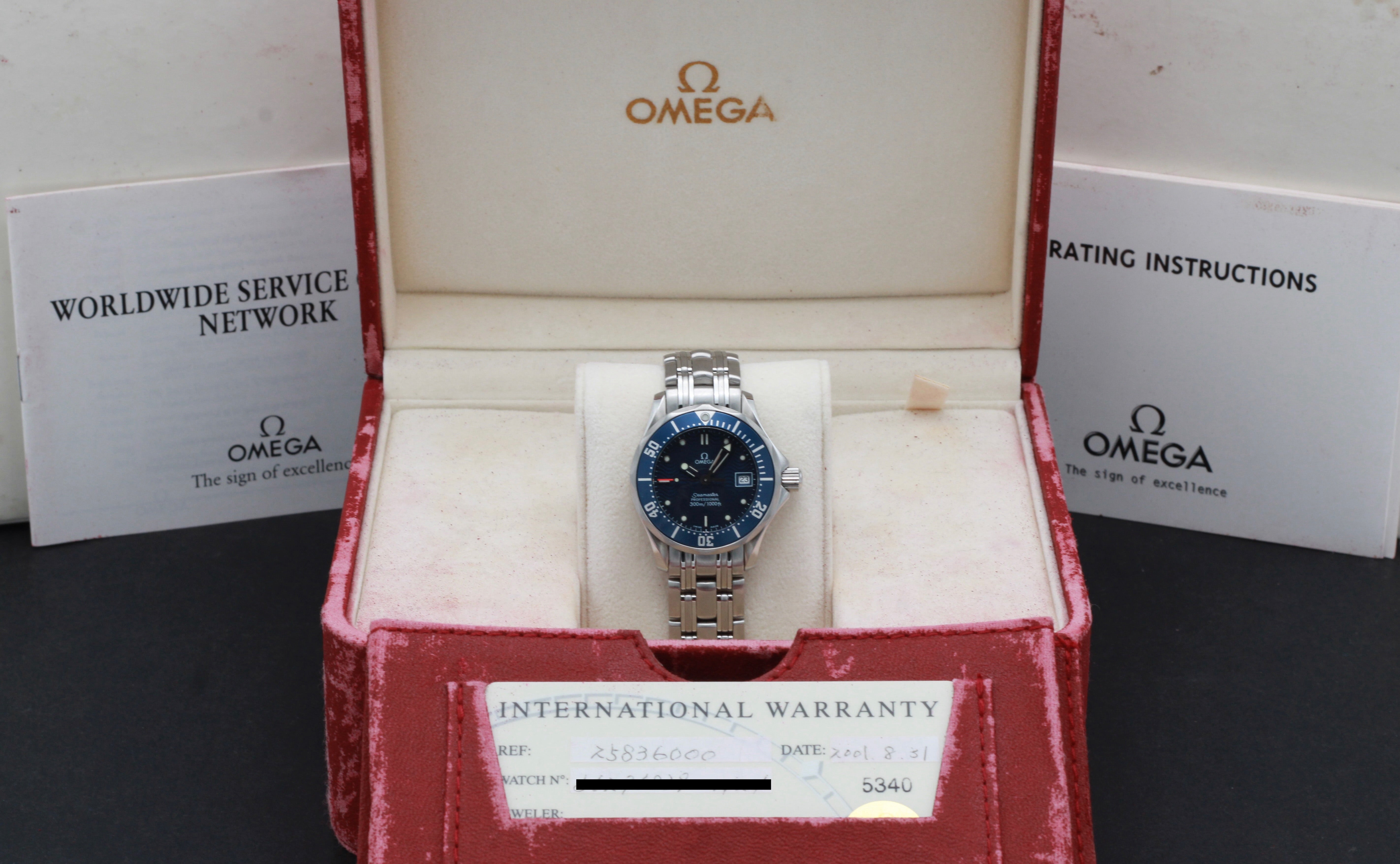 Omega Seamaster 2583.80.00 - 2001 - Omega horloge - Omega kopen - Omega dames horloge - Trophies Watches