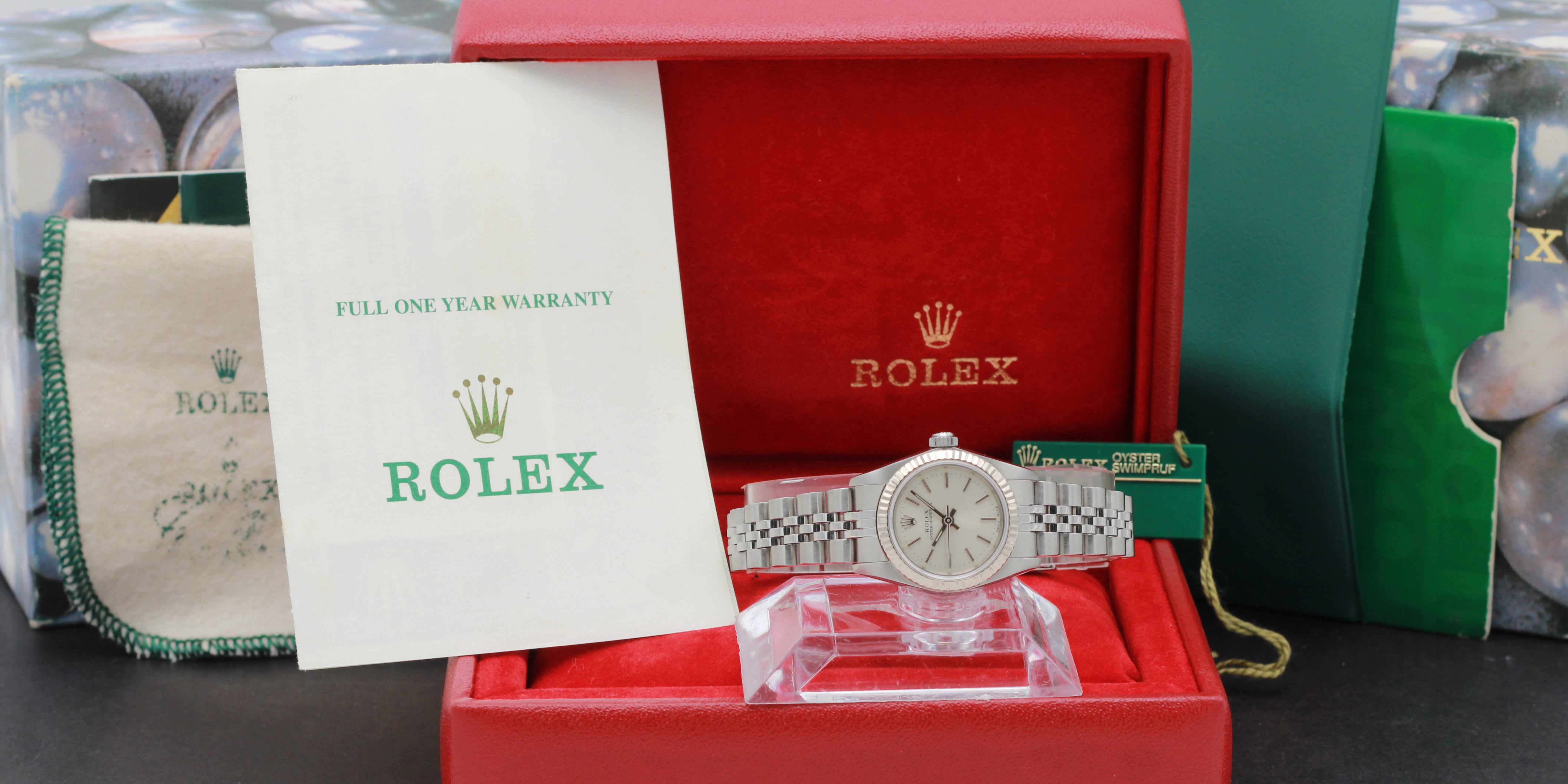 Rolex Oyster Perpetual 76094 - 2002 - Rolex horloge - Rolex kopen - Rolex dames horloge - Trophies Watches