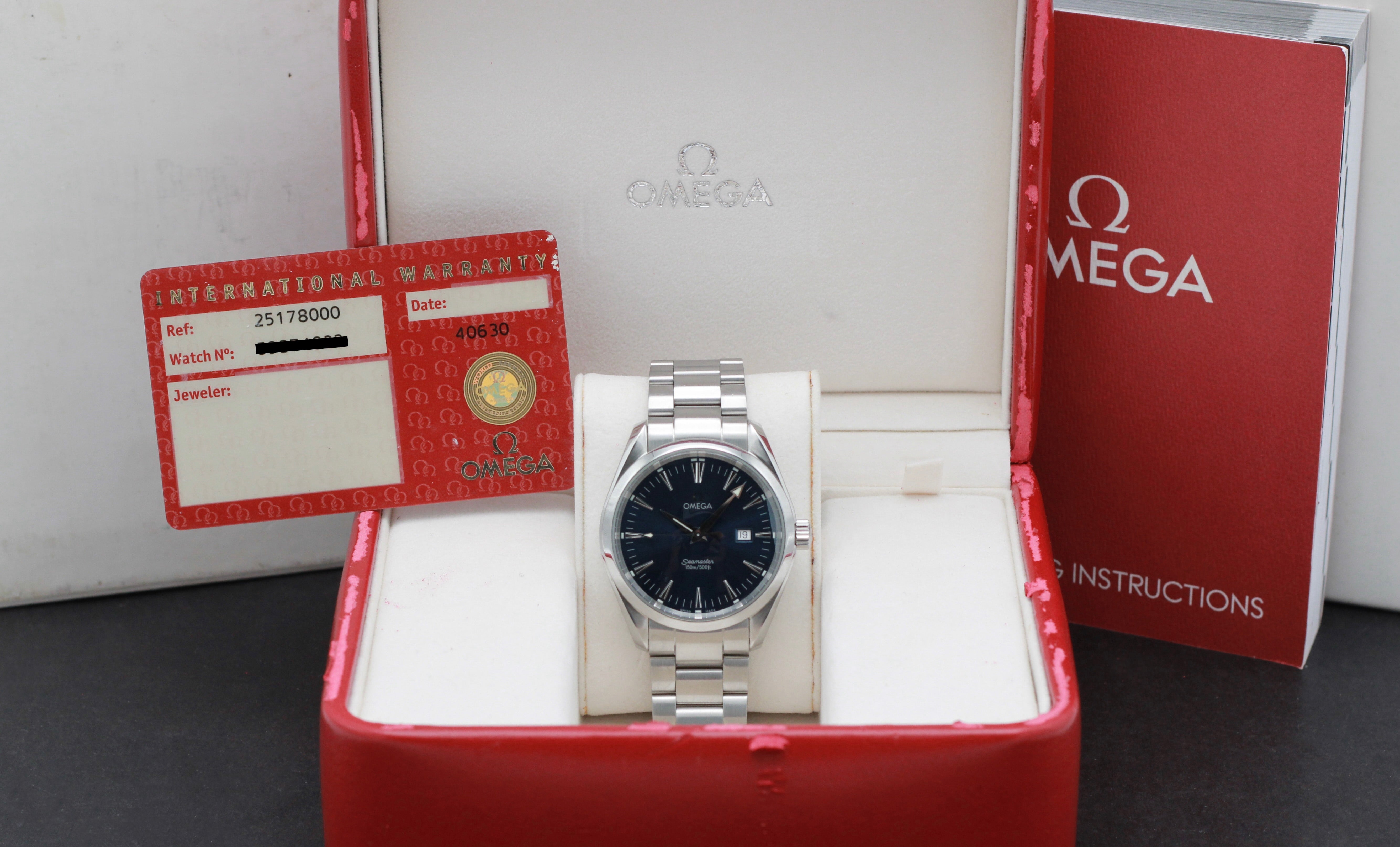 Omega Seamaster Aqua Terra 2517.80.00 - 1998 - Omega horloge - Omega kopen - Omega heren horloge - Trophies Watches