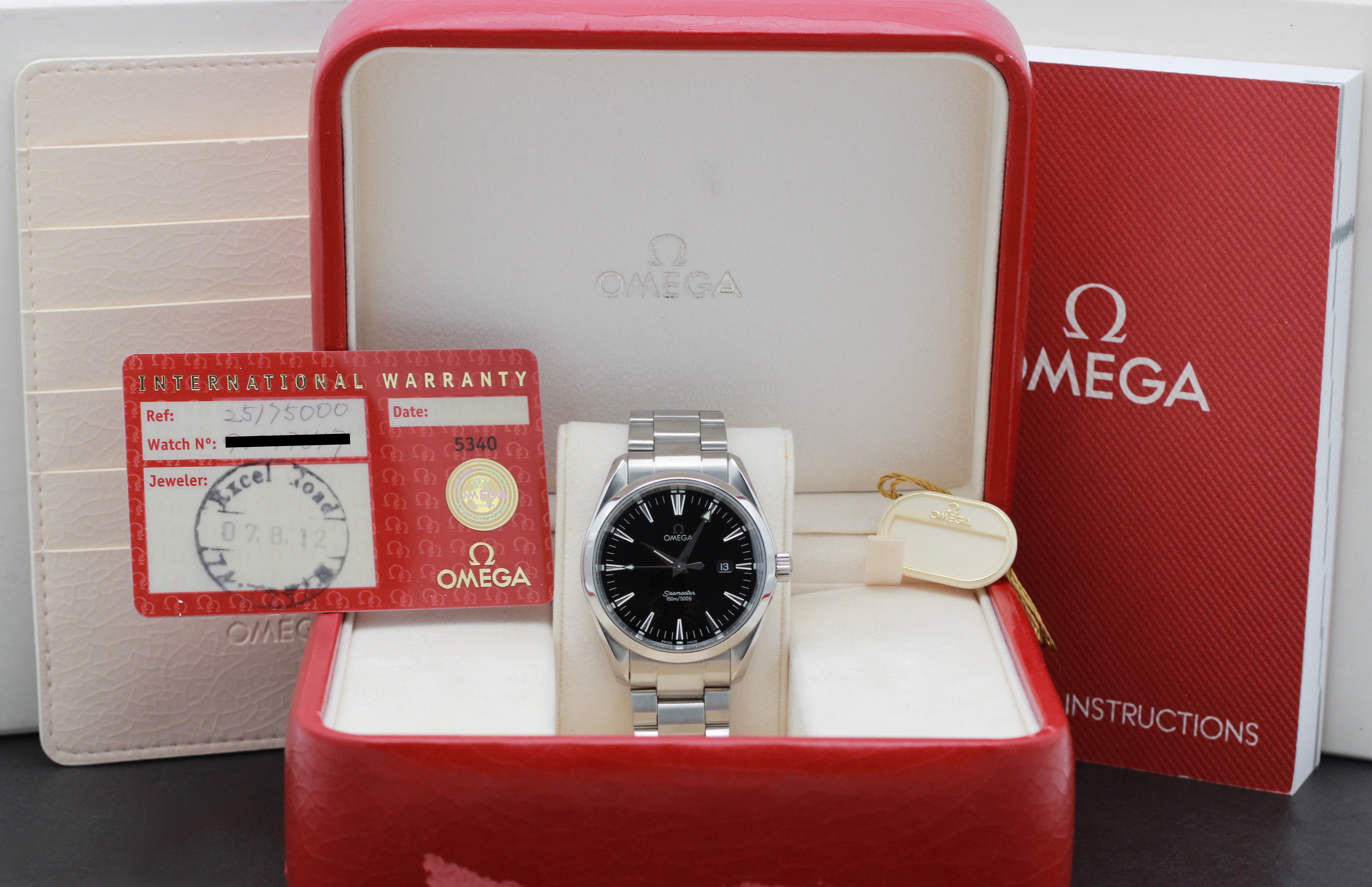 Omega Seamaster Aqua Terra 2517.50.00 - 2012 - Omega horloge - Omega kopen - Omega heren horloge - Trophies Watches
