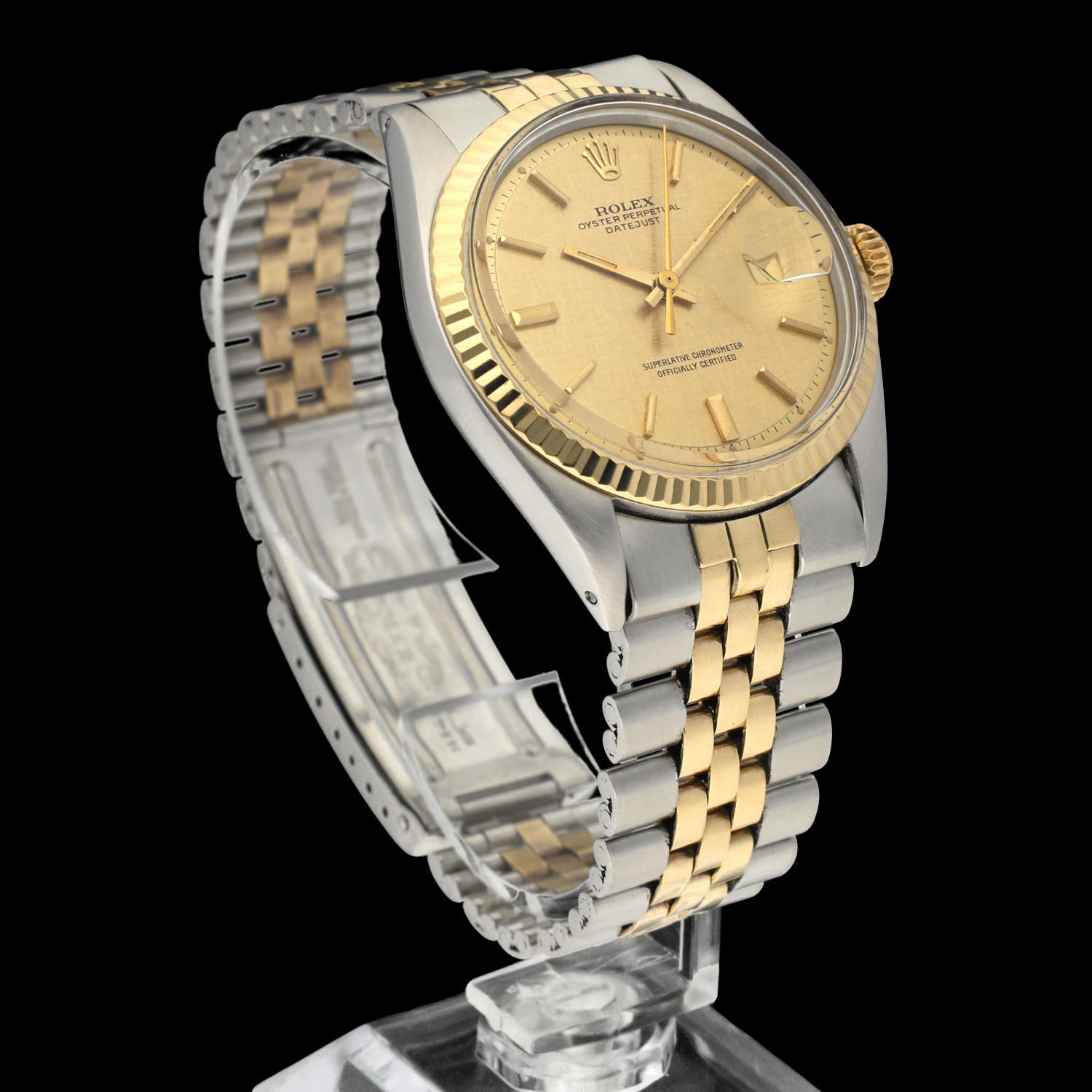 Rolex Datejust 1601 - 1972 - goud/staal - two/tone - Rolex horloge - Rolex kopen - Rolex heren horloge - Trophies Watches