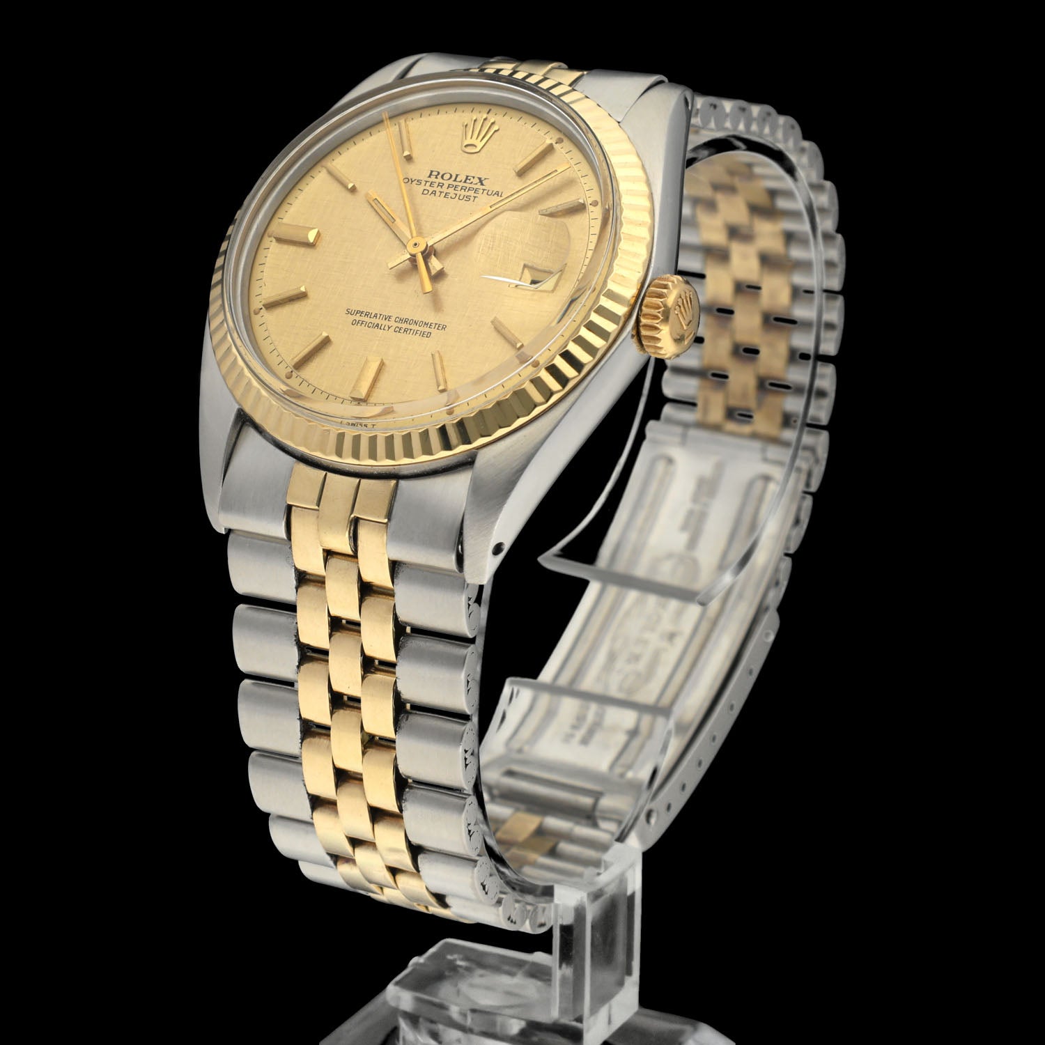 Rolex Datejust 1601 - 1972 - goud/staal - two/tone - Rolex horloge - Rolex kopen - Rolex heren horloge - Trophies Watches