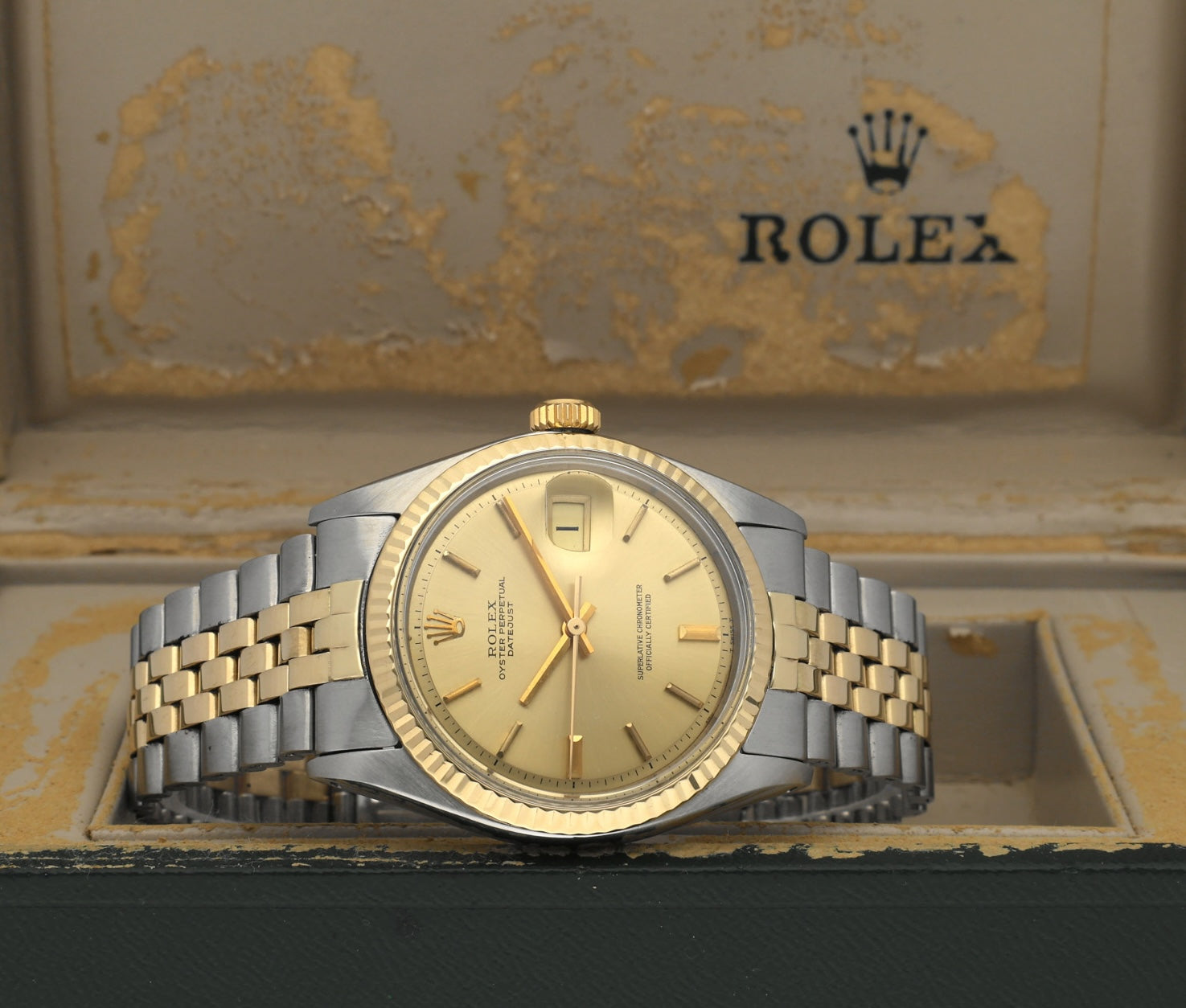Rolex Datejust 1601 - 1971 - goud/staal - two/tone - Rolex horloge - Rolex kopen - Rolex heren horloge - Trophies Watches