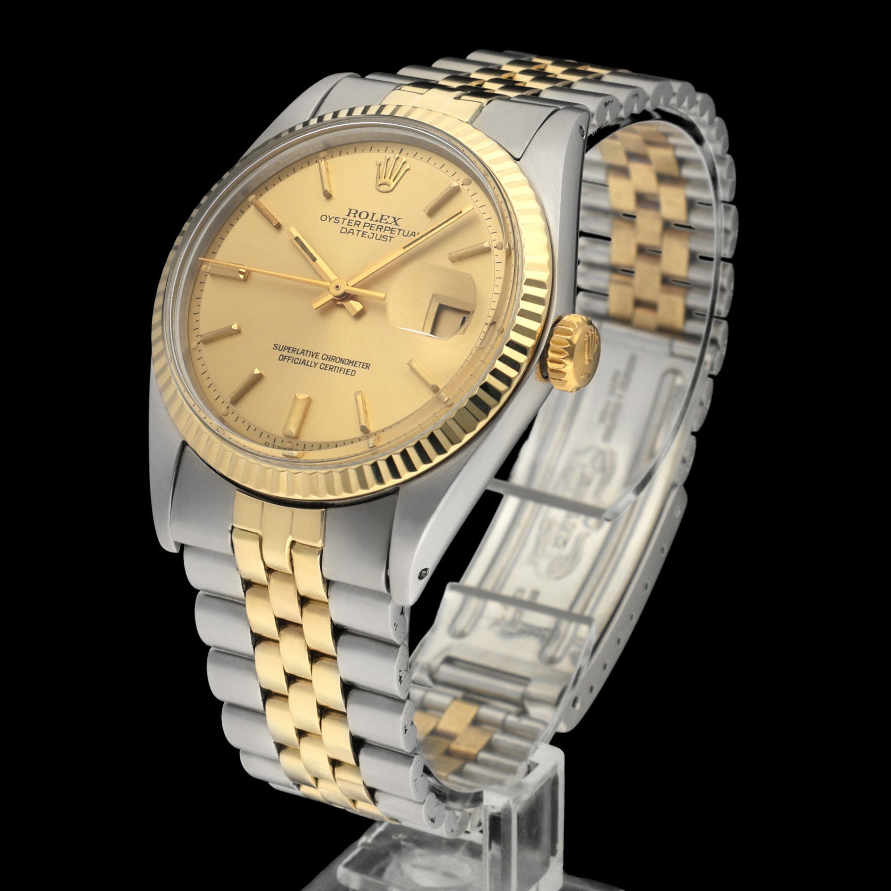 Rolex Datejust 1601 - 1974 - goud/staal - two/tone - Rolex horloge - Rolex kopen - Rolex heren horloge - Trophies Watches