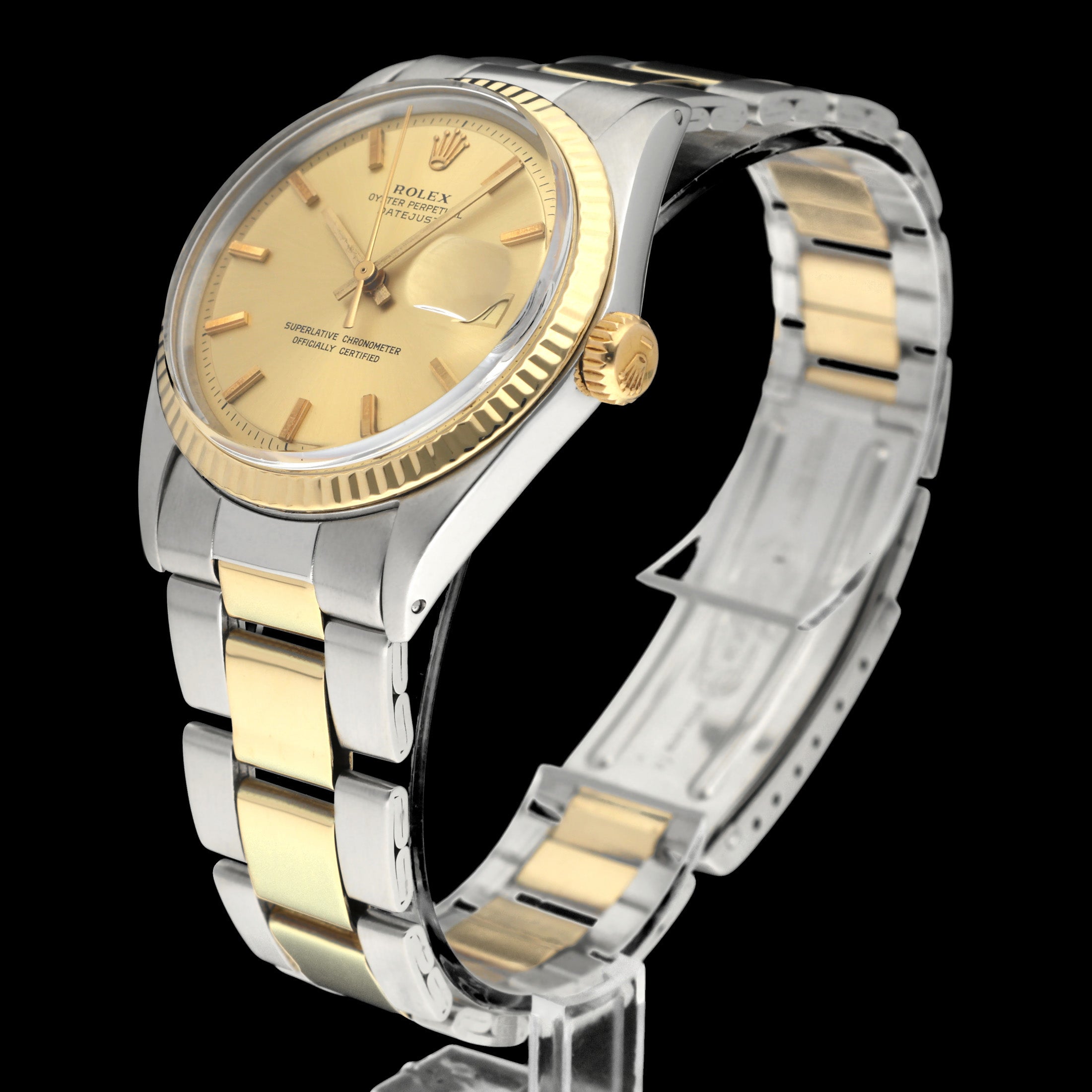 Rolex Datejust 1601 - 1972 - goud/staal - two/tone - Rolex horloge - Rolex kopen - Rolex heren horloge - Trophies Watches
