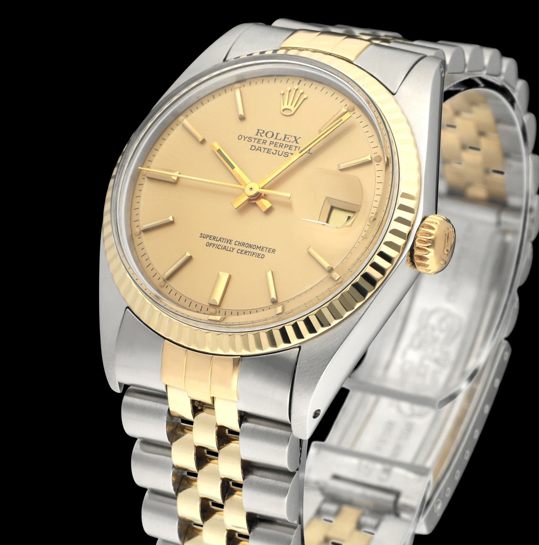 Rolex Datejust 1601 - 1978 - goud/staal - two/tone - Rolex horloge - Rolex kopen - Rolex heren horloge - Trophies Watches