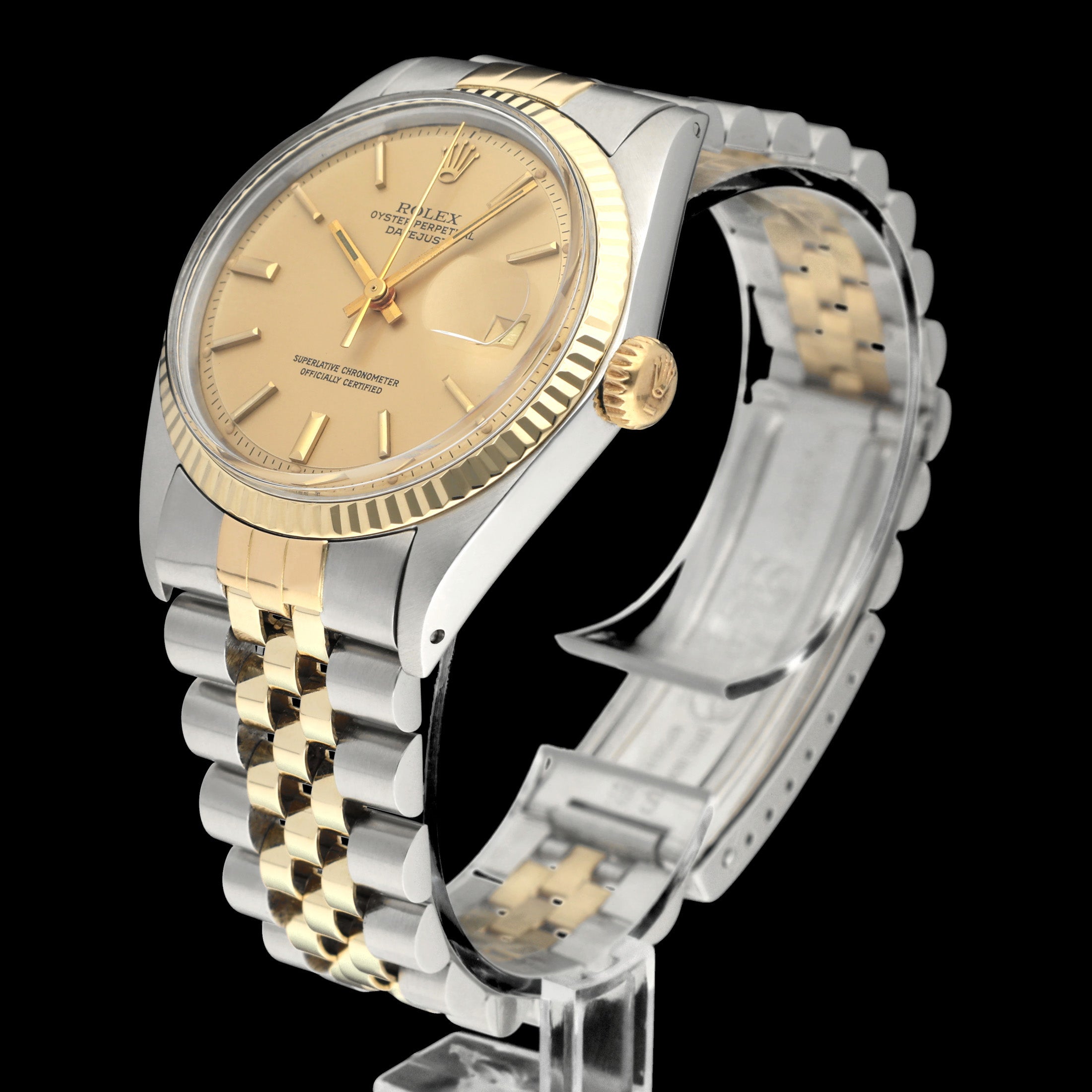Rolex Datejust 1601 - 1978 - goud/staal - two/tone - Rolex horloge - Rolex kopen - Rolex heren horloge - Trophies Watches