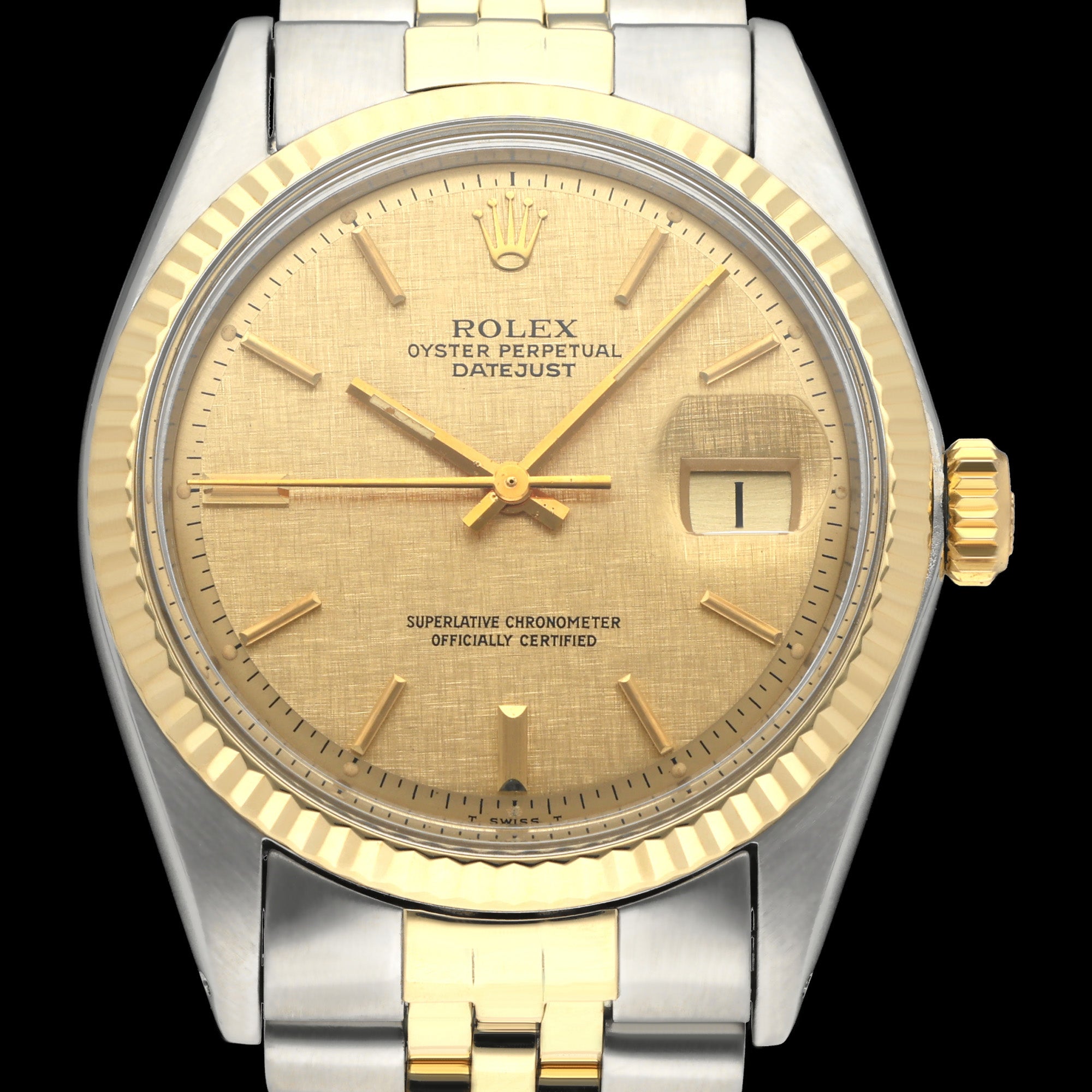 Rolex Datejust 1601 - 1975 - goud/staal - two/tone - Rolex horloge - Rolex kopen - Rolex heren horloge - Trophies Watches