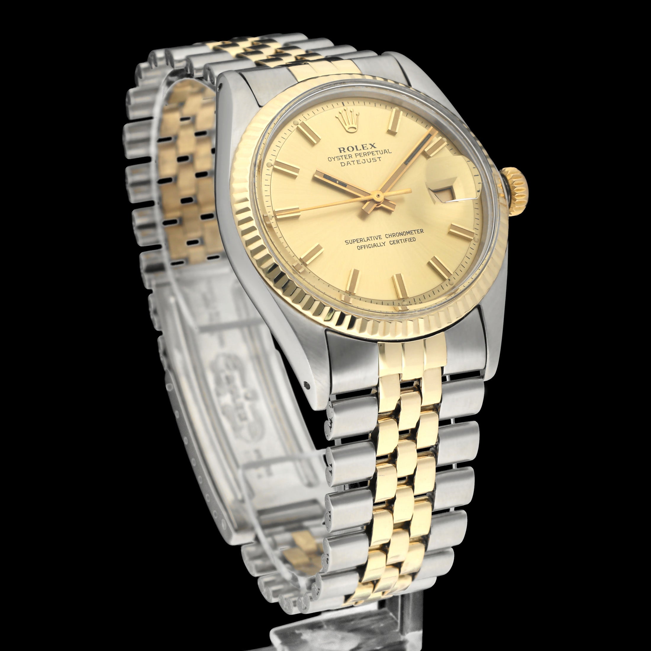 Rolex Datejust 1601 - 1973- goud/staal - two/tone - Rolex horloge - Rolex kopen - Rolex heren horloge - Trophies Watches
