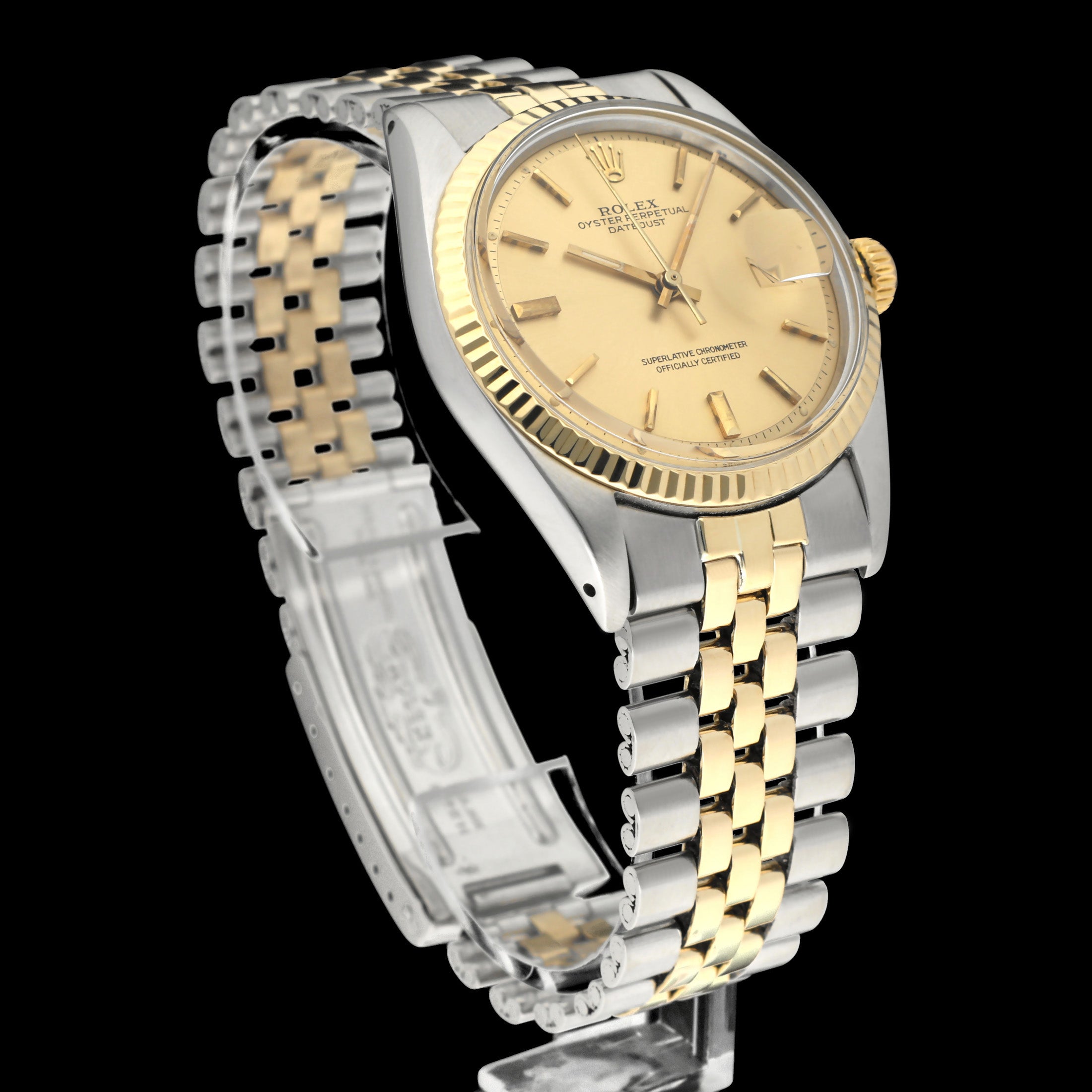 Rolex Datejust 1601 - 1974 - goud/staal - two/tone - Rolex horloge - Rolex kopen - Rolex heren horloge - Trophies Watches
