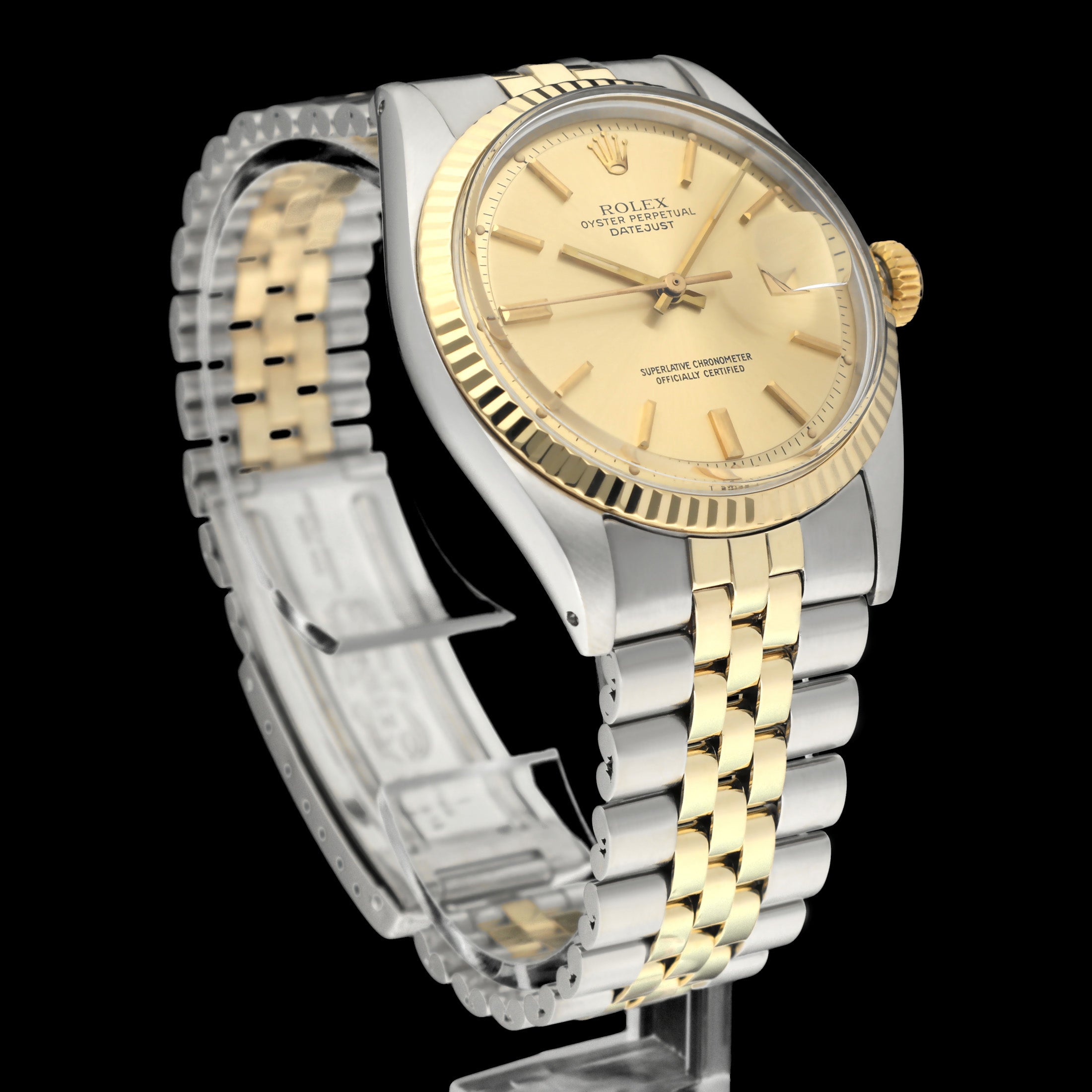 Rolex Datejust 1601 - 1973 - goud/staal - two/tone - Rolex horloge - Rolex kopen - Rolex heren horloge - Trophies Watches