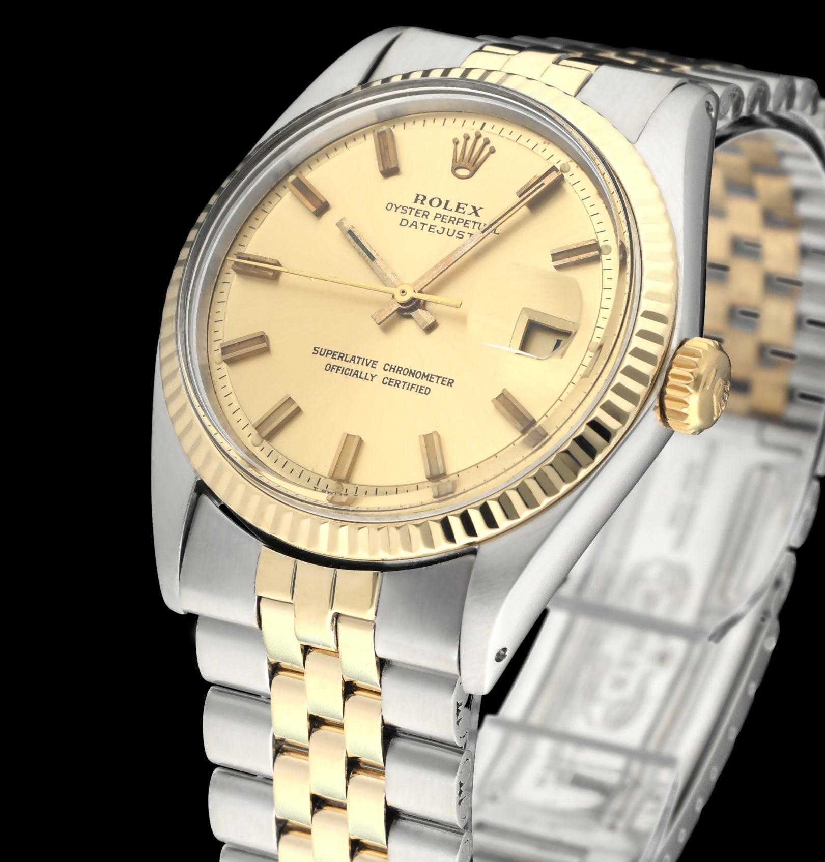 Rolex Datejust 1601 - 1971 - goud/staal - two/tone - Rolex horloge - Rolex kopen - Rolex heren horloge - Trophies Watches