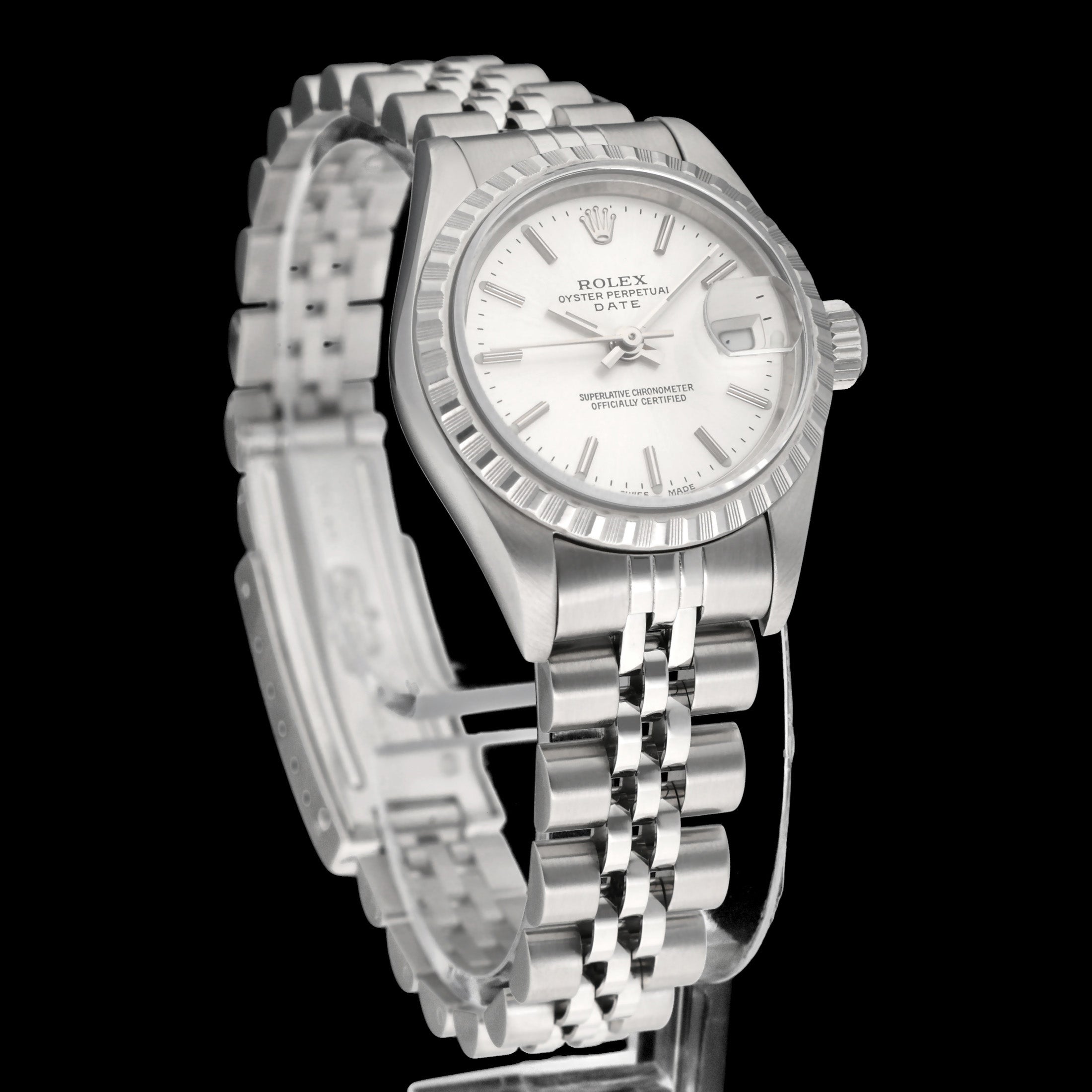 Rolex Oyster Perpetual Lady Date 69240 - 1999 - Rolex horloge - Rolex kopen - Rolex dames horloge - Trophies Watches