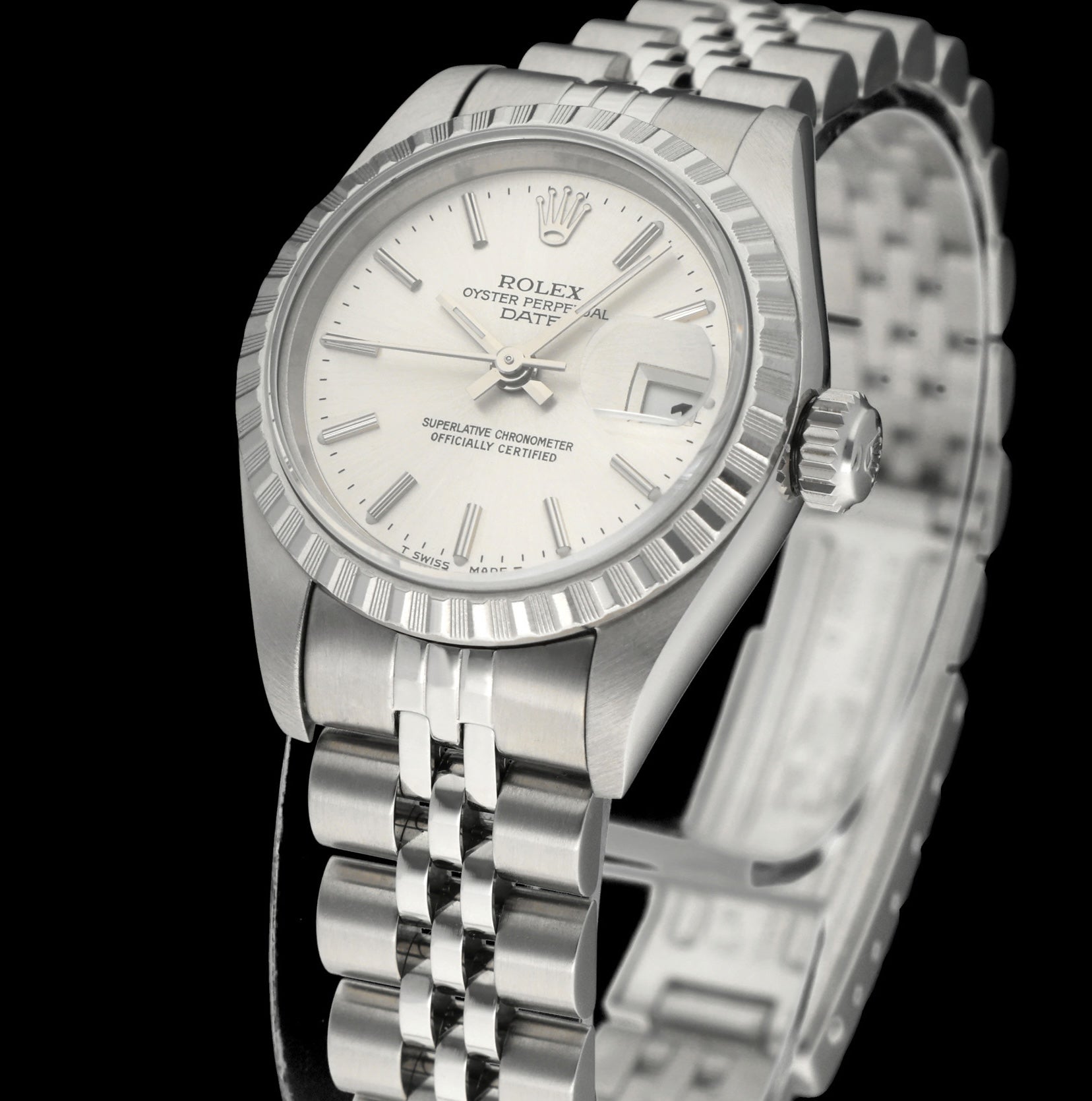 Rolex Oyster Perpetual Lady Date 69240 - 2000 - Rolex horloge - Rolex kopen - Rolex dames horloge - Trophies Watches