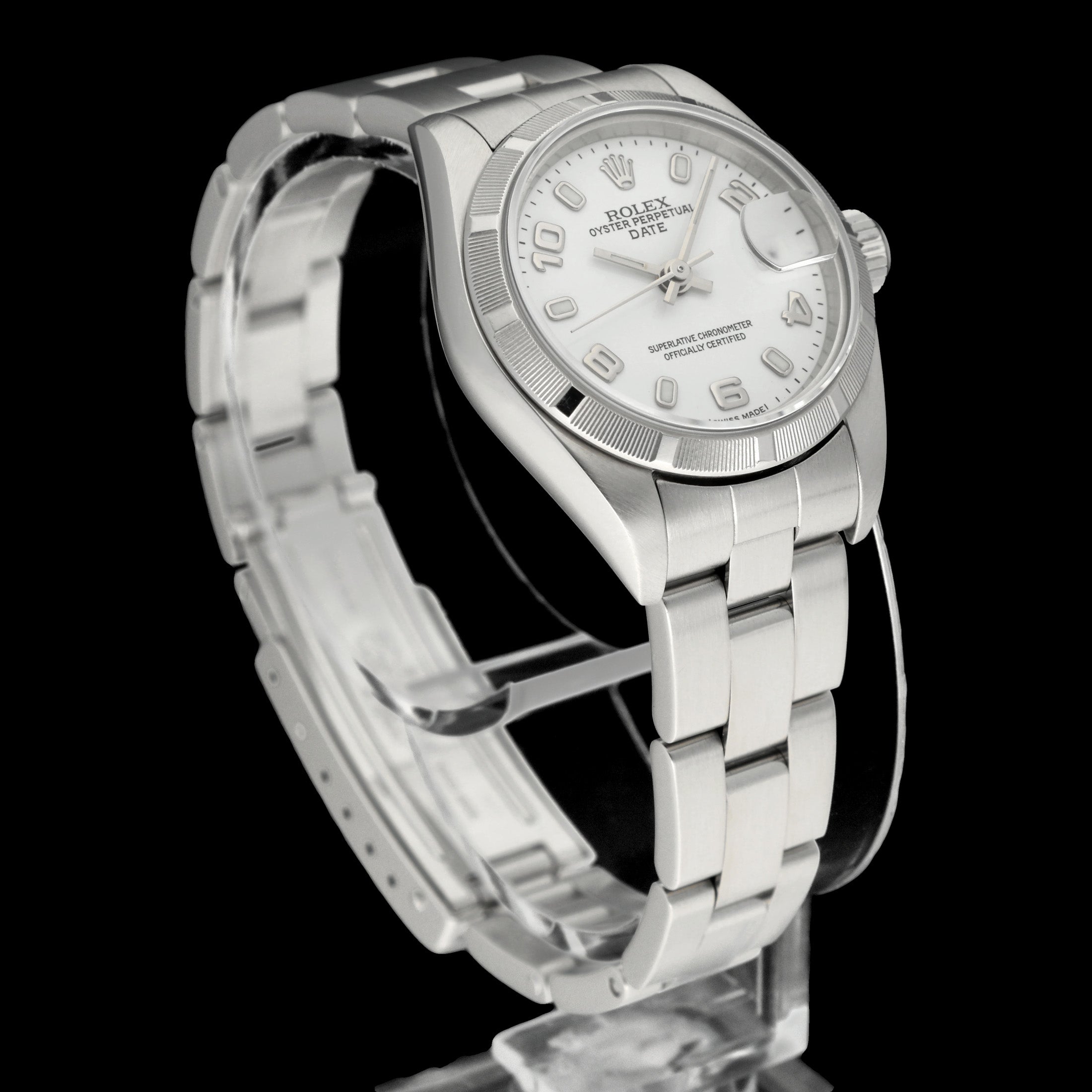 Rolex Oyster Perpetual Lady Date 79190 - 2004 - Rolex horloge - Rolex kopen - Rolex dames horloge - Trophies Watches