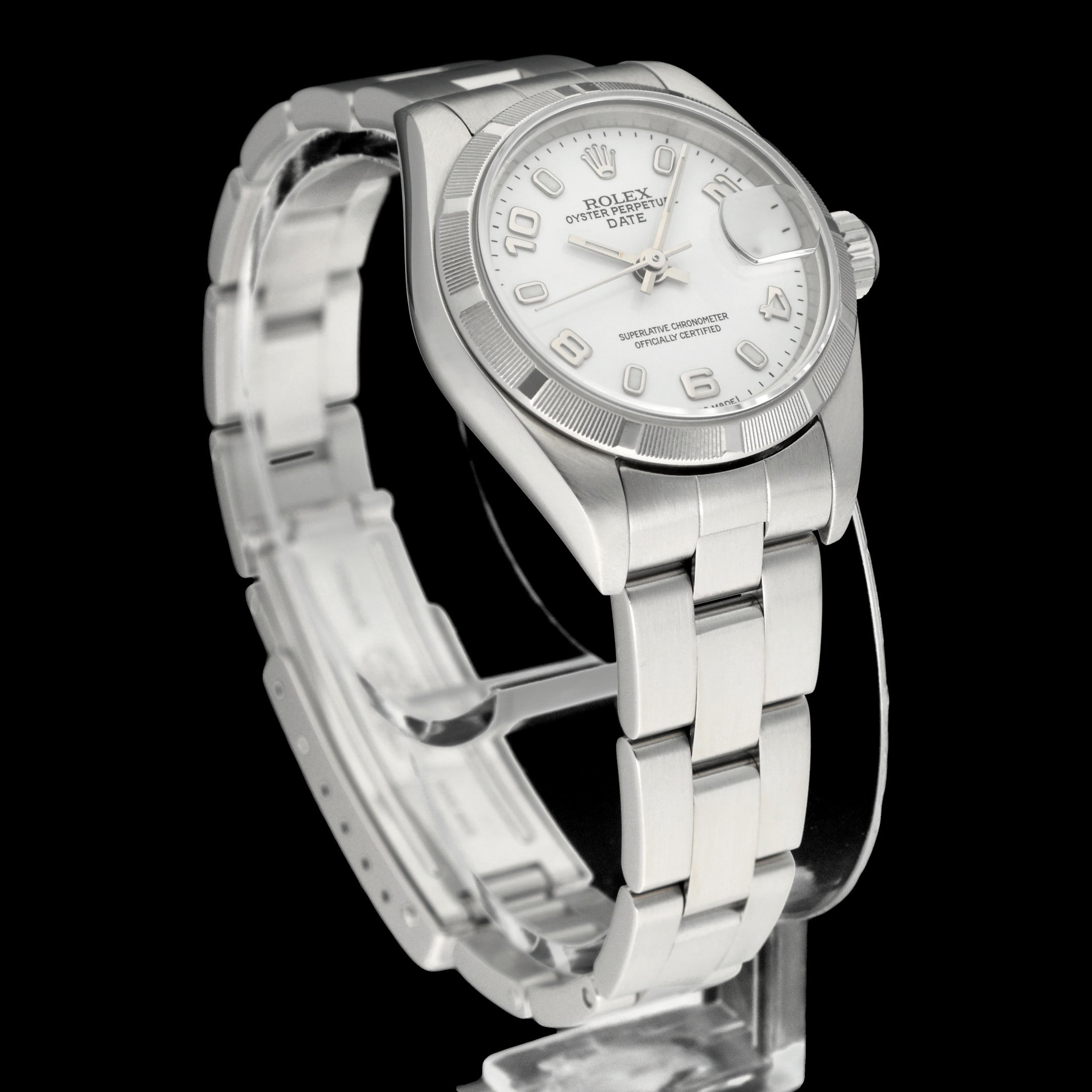 Rolex Oyster Perpetual Lady Date 79190 - 2004 - Rolex horloge - Rolex kopen - Rolex dames horloge - Trophies Watches