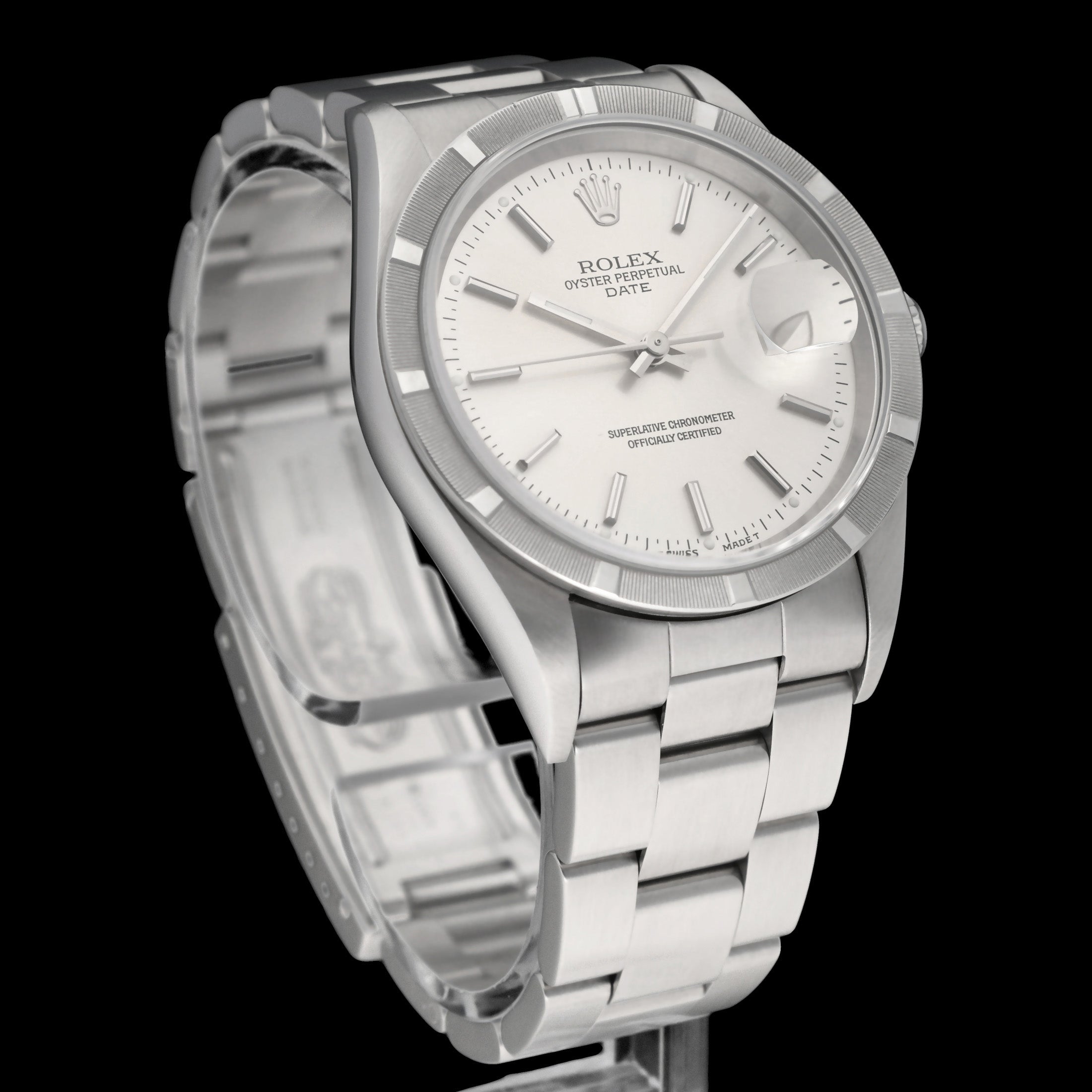 Rolex Oyster Perpetual Date 15210 - 1996 - Rolex horloge - Rolex kopen - Rolex heren horloge - Trophies Watches