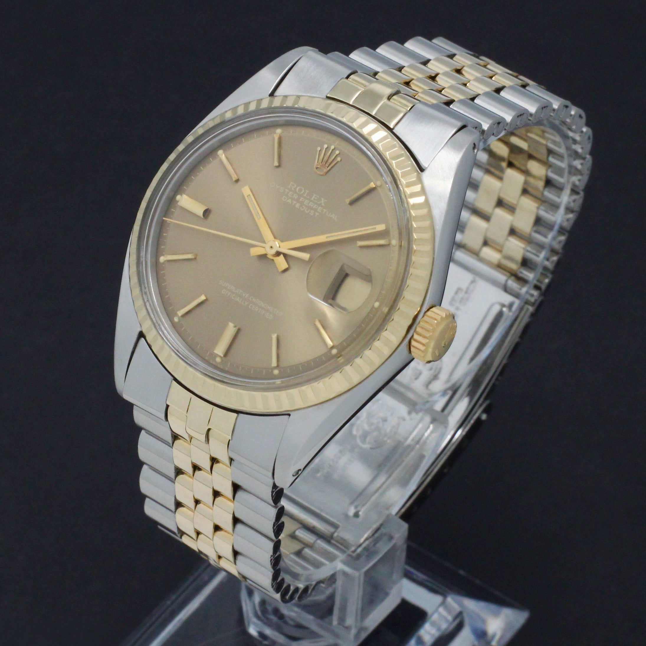 Rolex Datejust 1601 - 1971 - goud/staal - two/tone - Rolex horloge - Rolex kopen - Rolex heren horloge - Trophies Watches