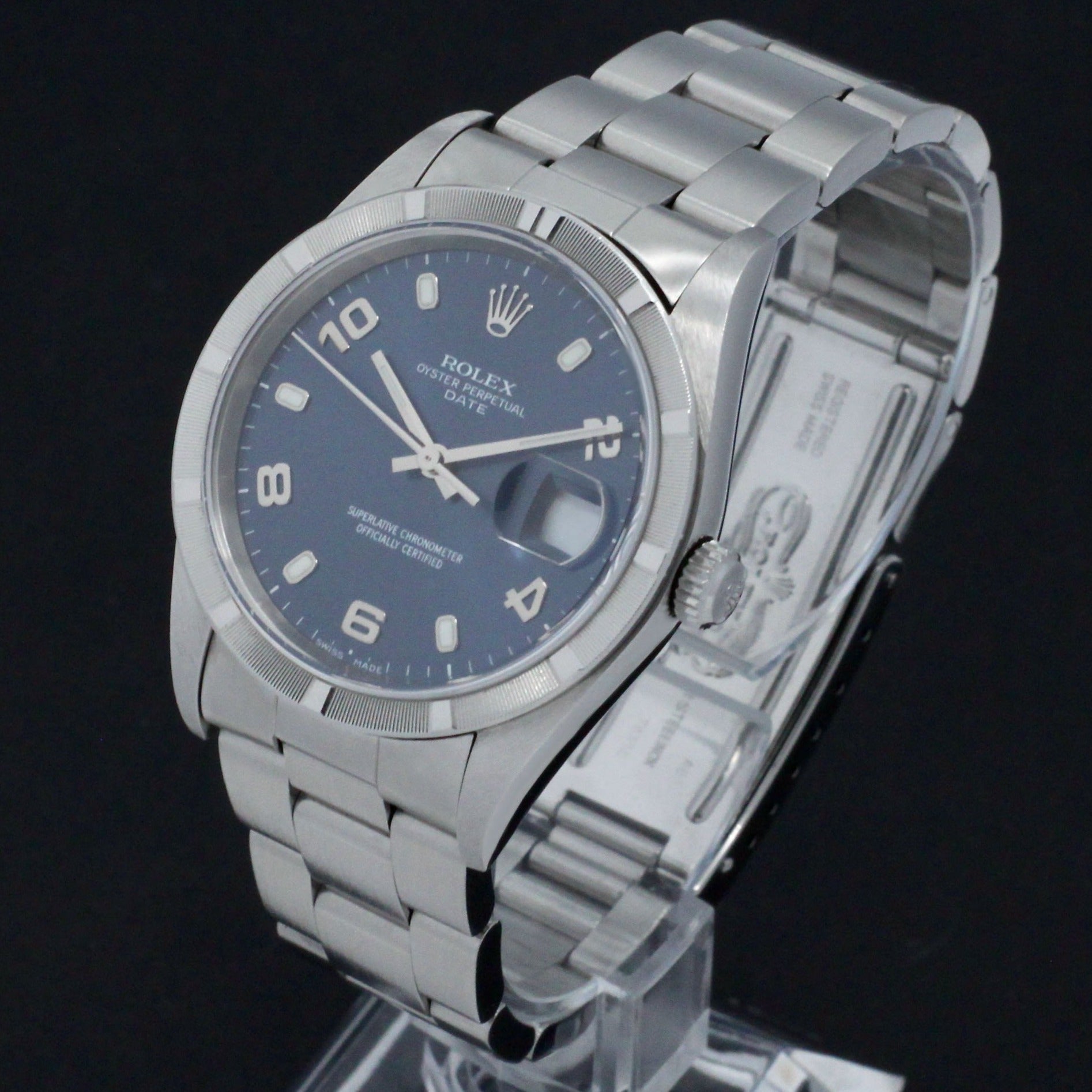 Rolex Oyster Perpetual Date 15210 - 2002 - Rolex horloge - Rolex kopen - Rolex heren horloge - Trophies Watches