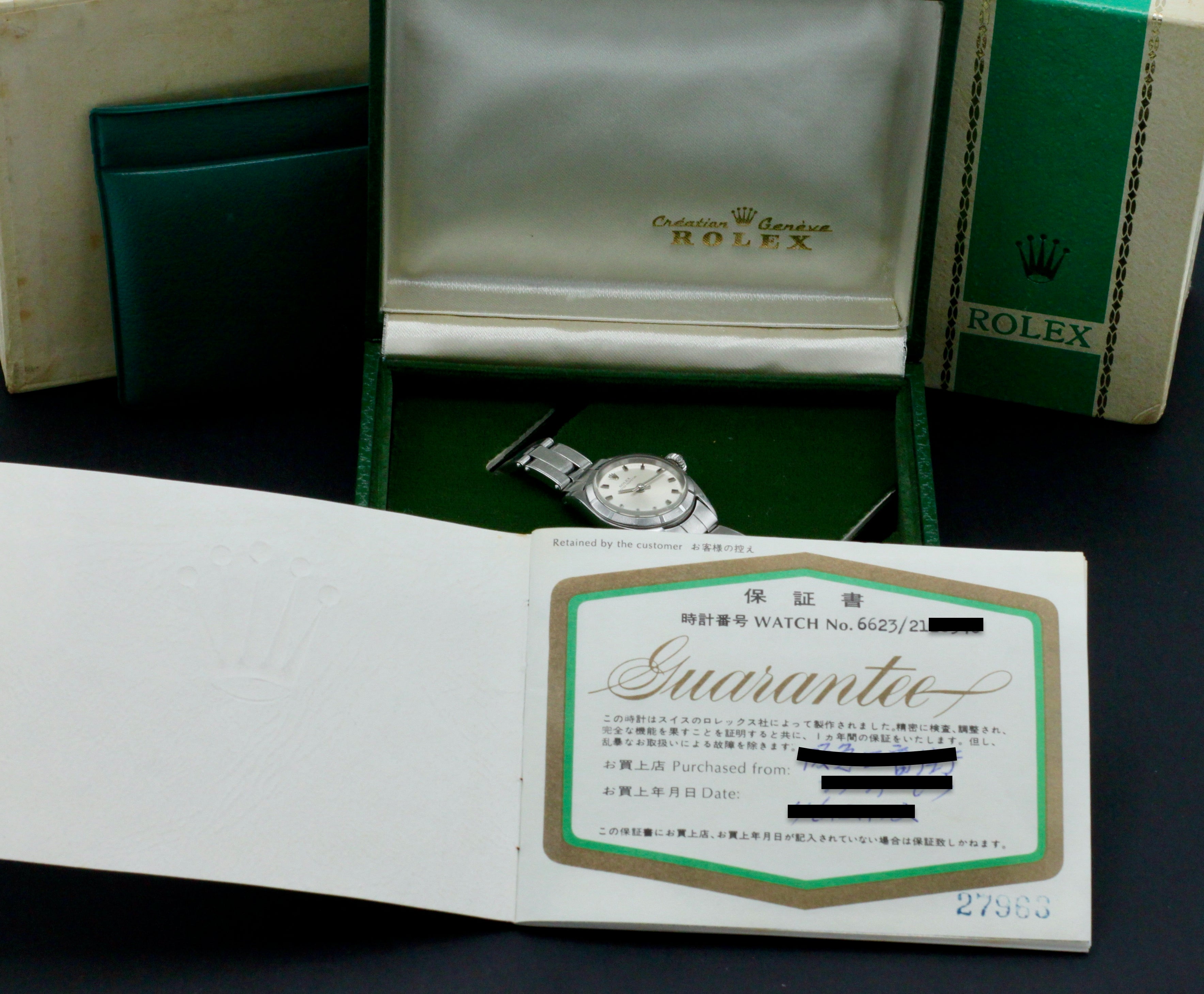 Rolex Oyster Perpetual 6623 - 1969 - Rolex horloge - Rolex kopen - Rolex dames horloge - Trophies Watches