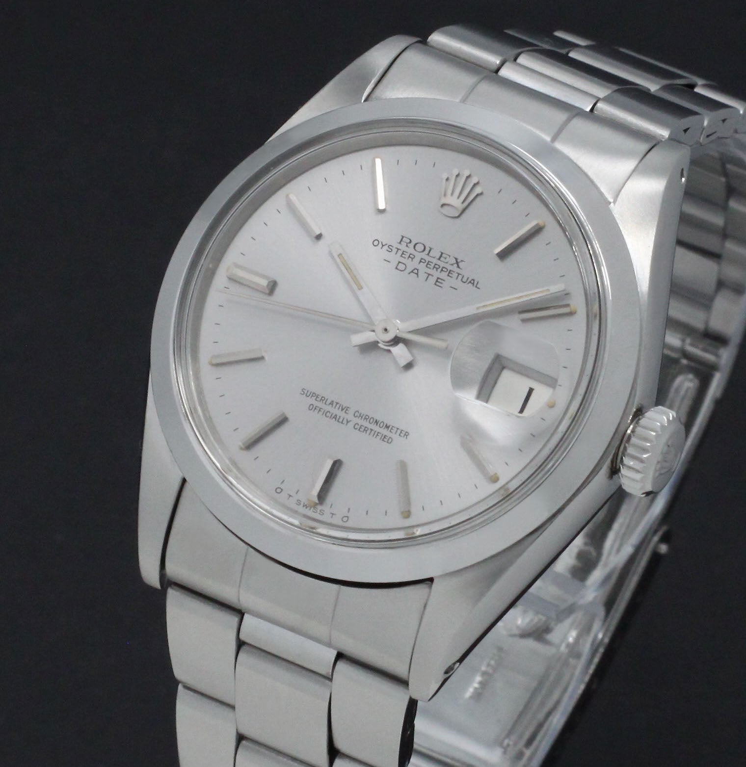 Rolex Oyster Perpetual Date 1500 - 1972 - Sigma Dial - Rolex horloge - Rolex kopen - Rolex heren horloge - Trophies Watches