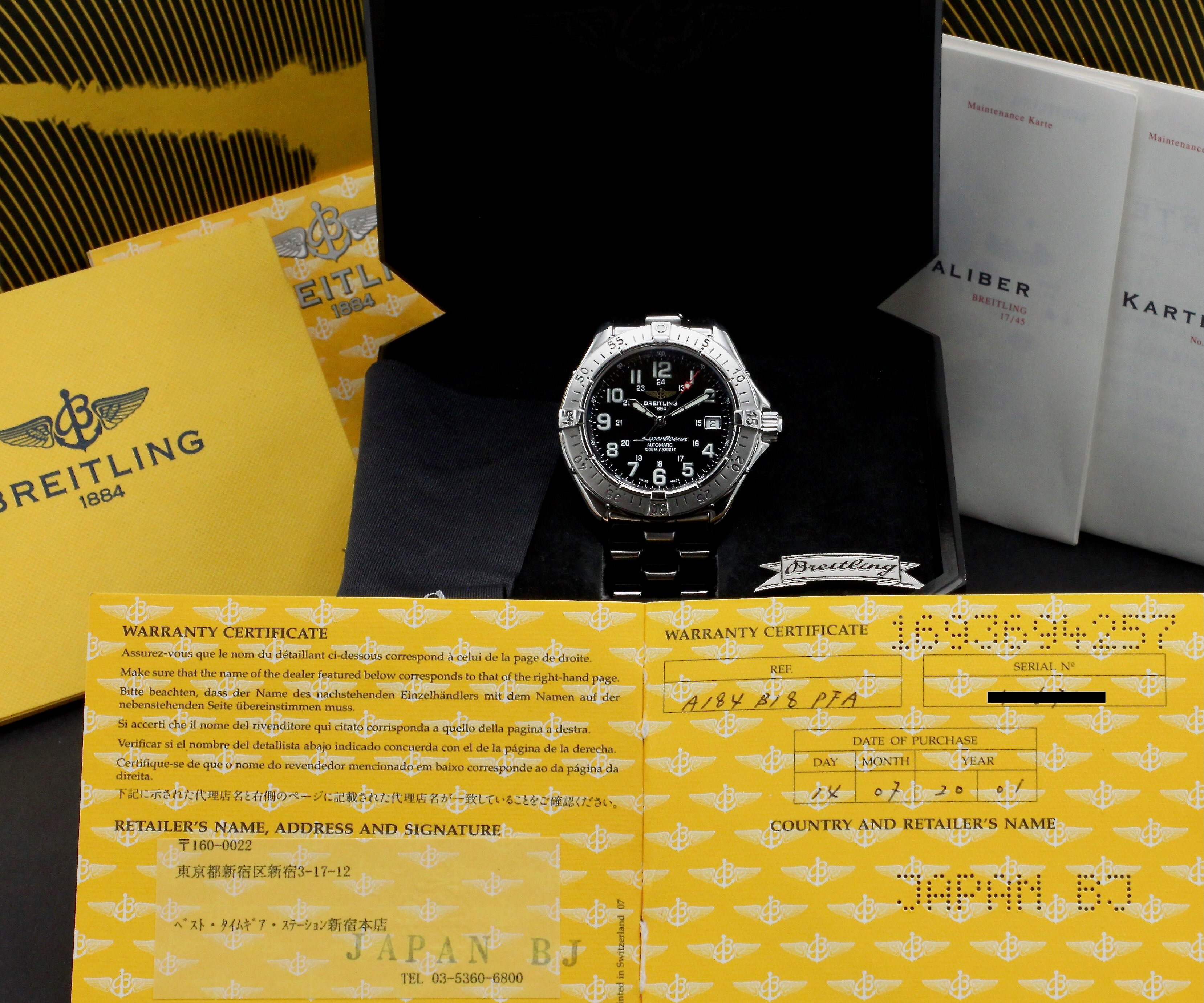 Breitling Superocean A17340 - 2001 - Breitling horloge - Breitling kopen - Breitling heren horloge - Trophies Watches