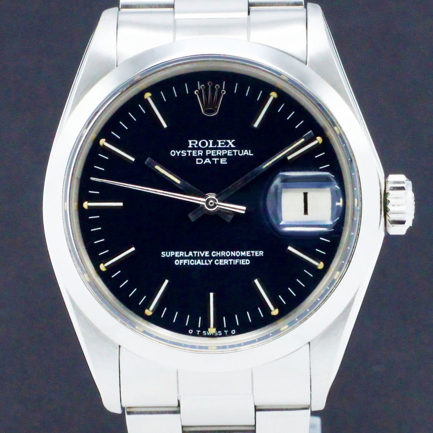 Rolex Oyster Perpetual Date 1500 - 1971 - Sigma Dial - Rolex horloge - Rolex kopen - Rolex heren horloge - Trophies Watches