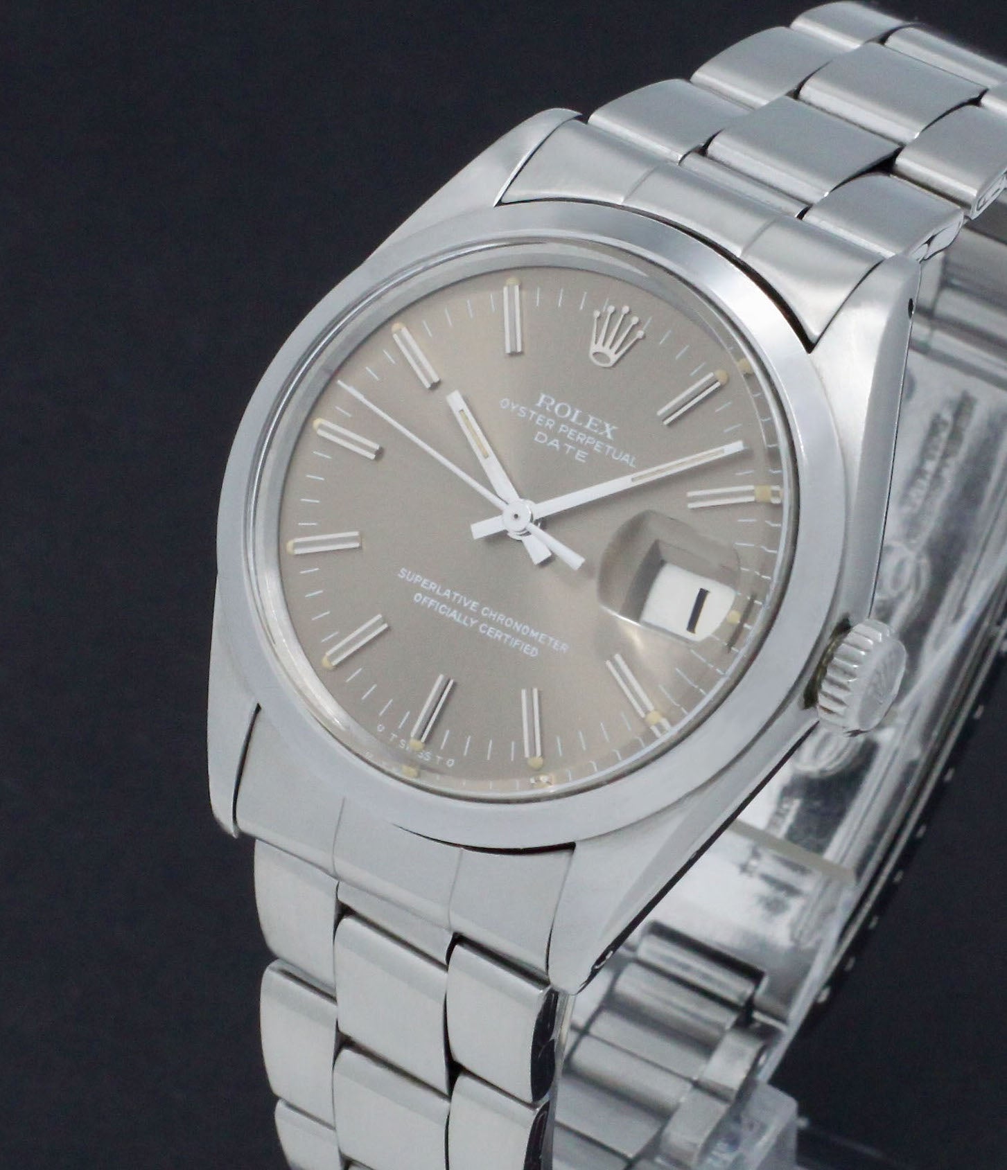 Rolex Oyster Perpetual Date 1500 - 1972 - Sigma Dial - Rolex horloge - Rolex kopen - Rolex heren horloge - Trophies Watches