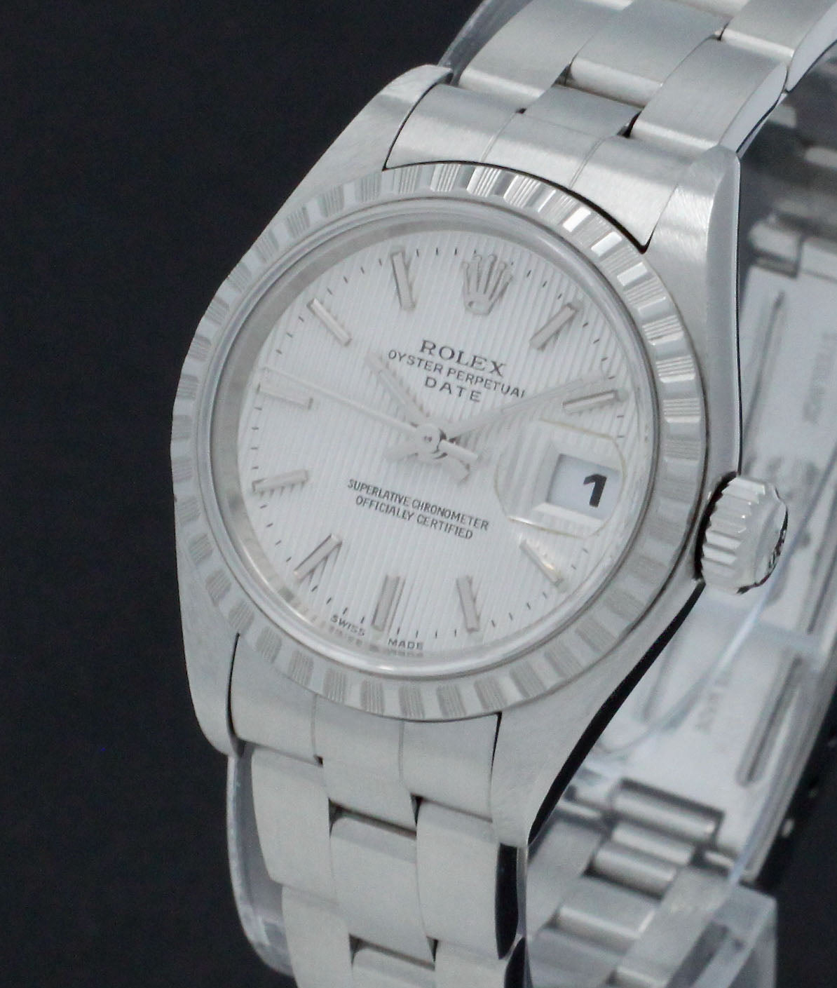 Rolex Oyster Perpetual Lady Date 69190 - 2003 - Rolex horloge - Rolex kopen - Rolex dames horloge - Trophies Watches