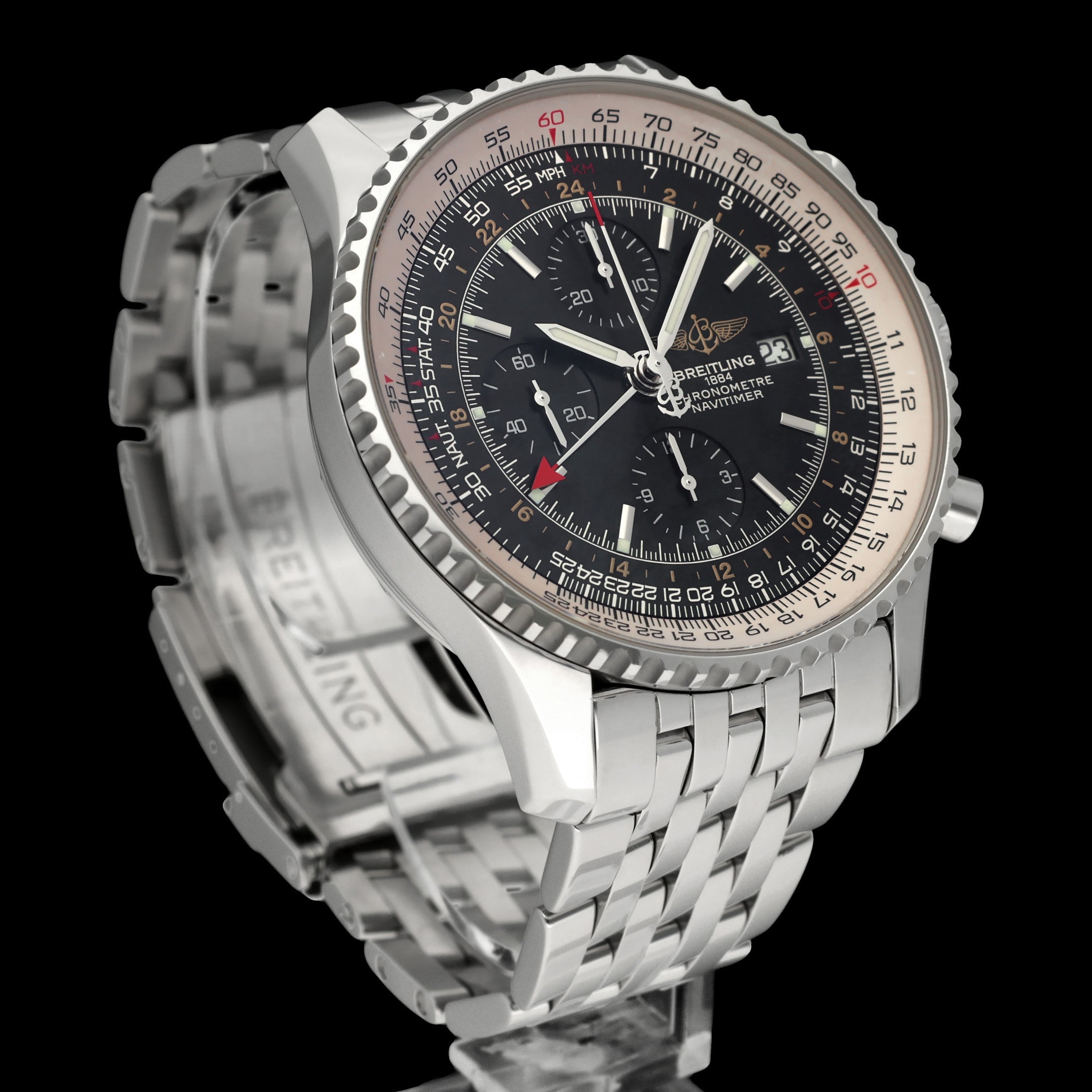 Breitling Navitimer World A24322- 2012 - Breitling horloge - Breitling kopen - Breitling heren horloge - Trophies Watches