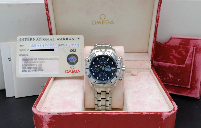 Omega Seamaster Diver 300 M 2589.30.00 - 1999 - Omega horloge - Omega kopen - Omega heren horloge - Trophies Watches