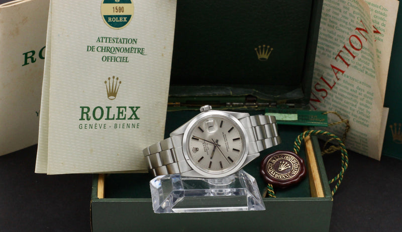 Rolex Oyster Perpetual Date 1500 - 1975 - Rolex horloge - Rolex kopen - Rolex heren horloge - Trophies Watches