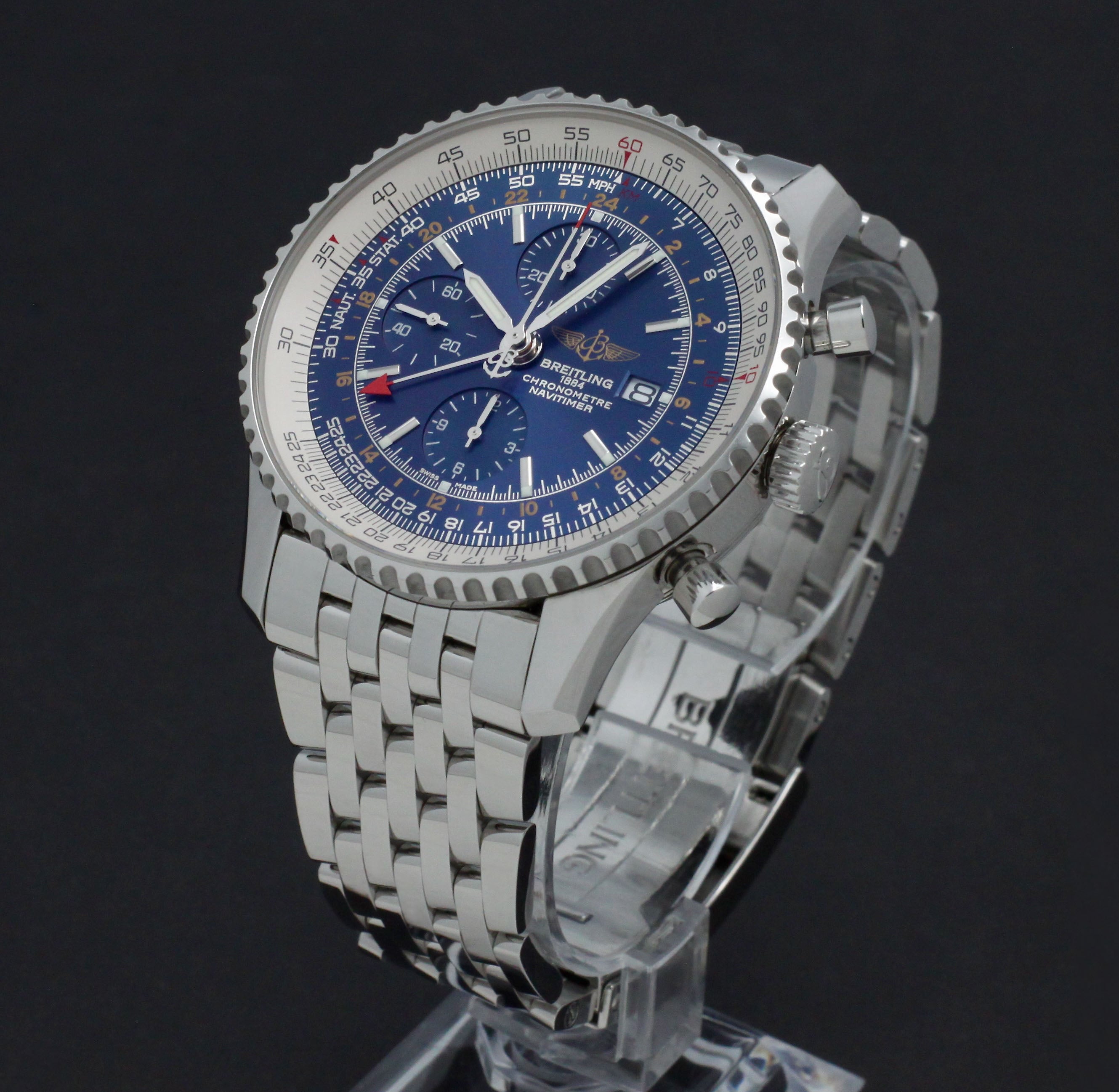 Breitling Navitimer World A24322- 2017 - Breitling horloge - Breitling kopen - Breitling heren horloge - Trophies Watches